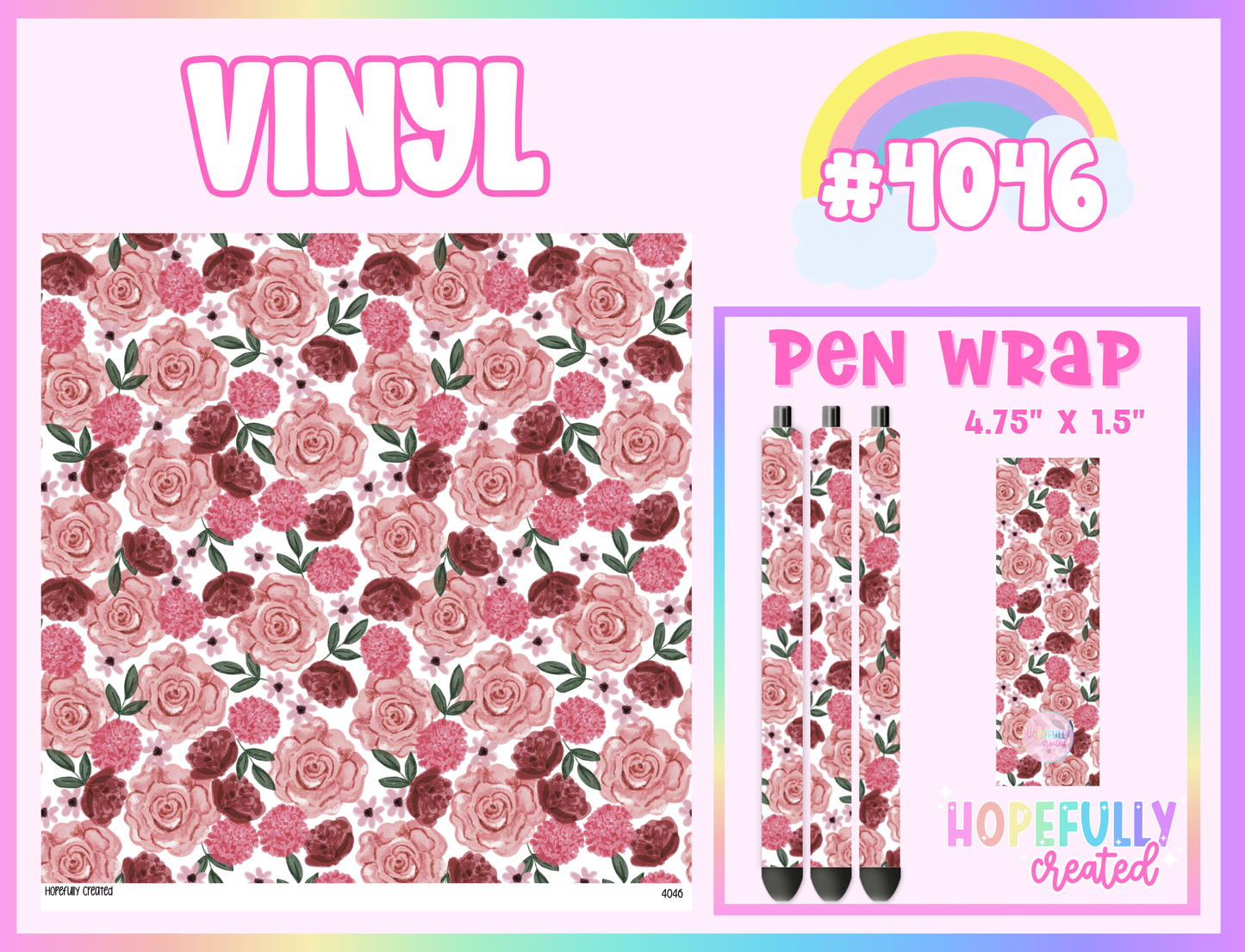 Floral Vinyl Collection - 4046