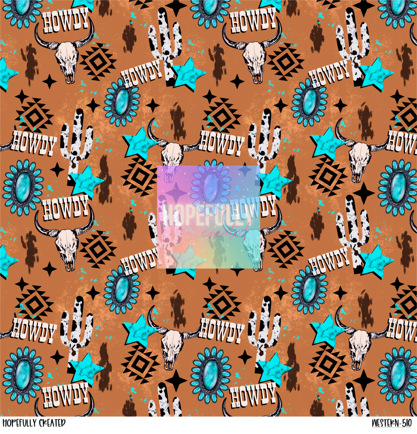 Western Print 12x12 - 510