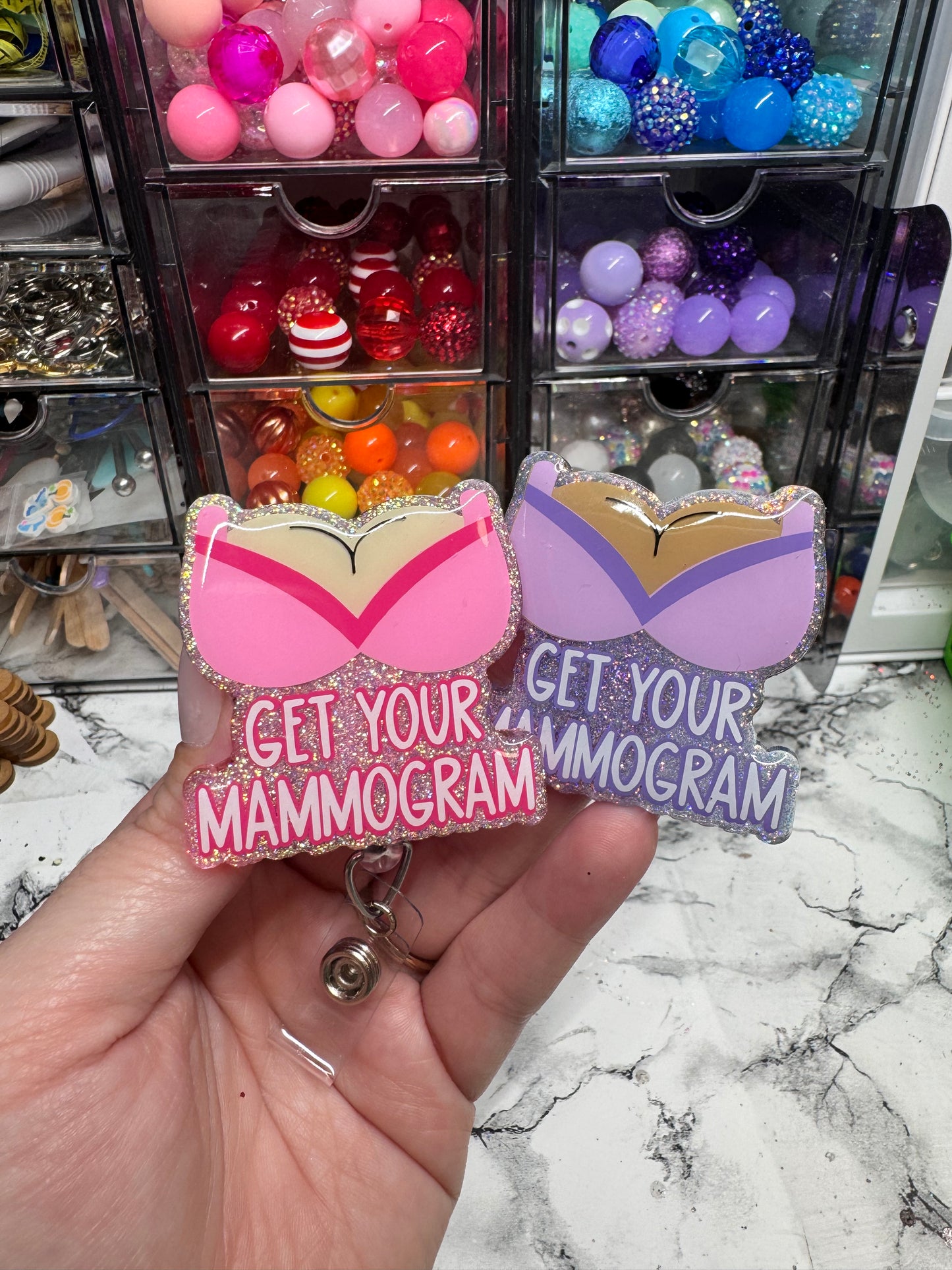 Mammogram Badge Reel