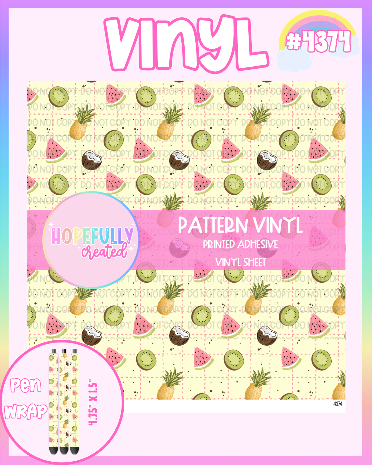 Fruits Vinyl Collection - 4374