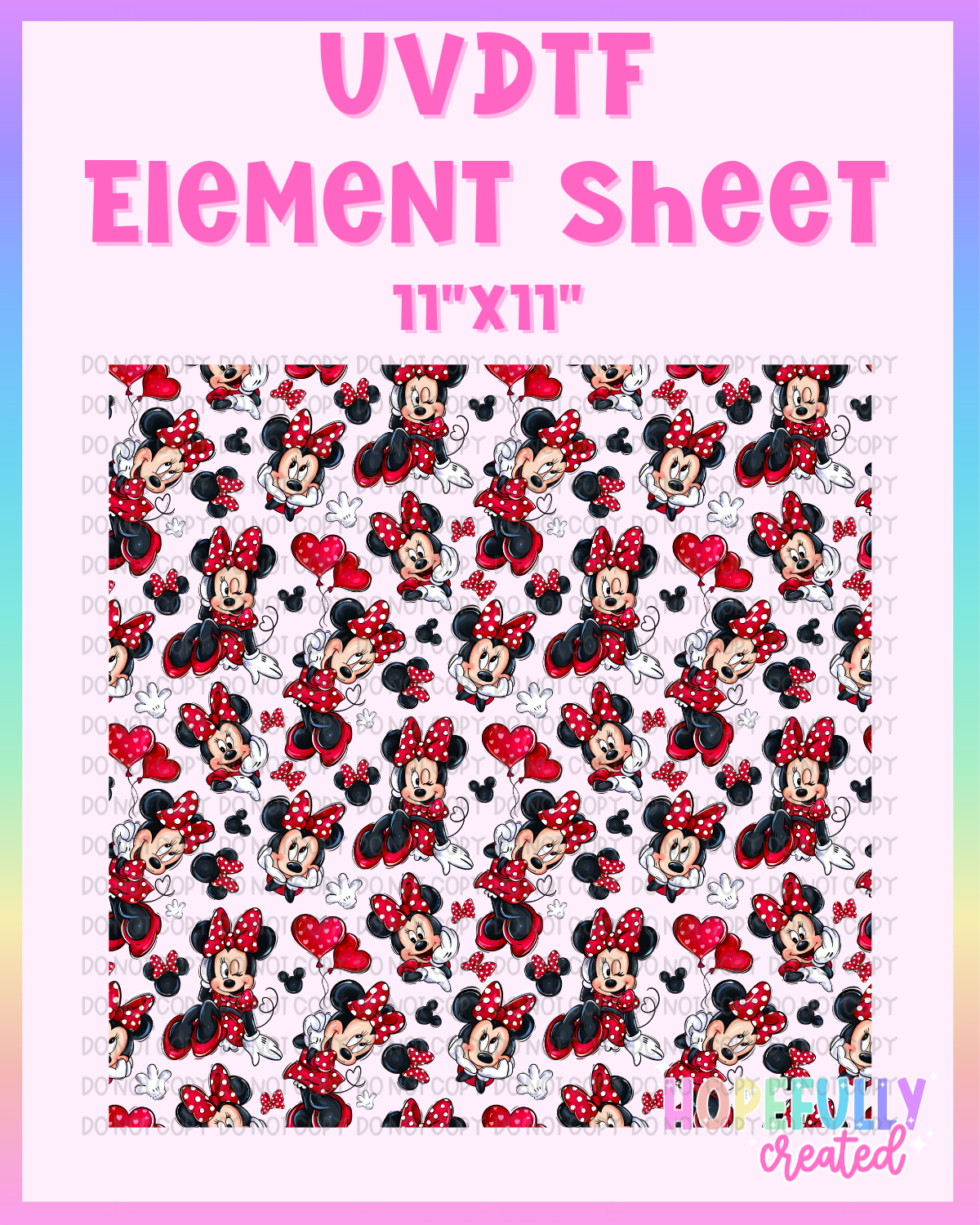 Mouse UVDTF Element Sheet