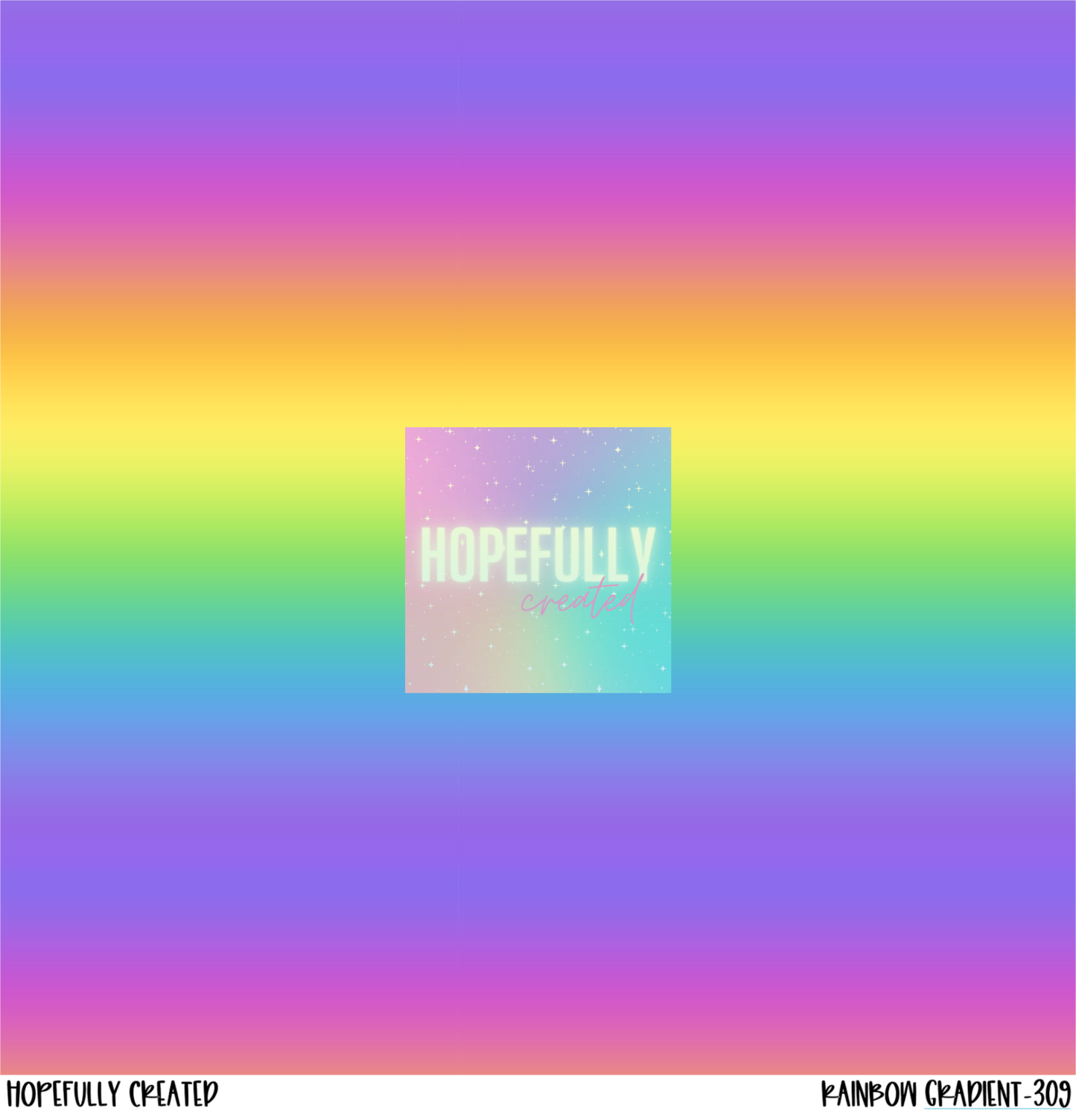 Rainbow Gradient 12x12 - 309