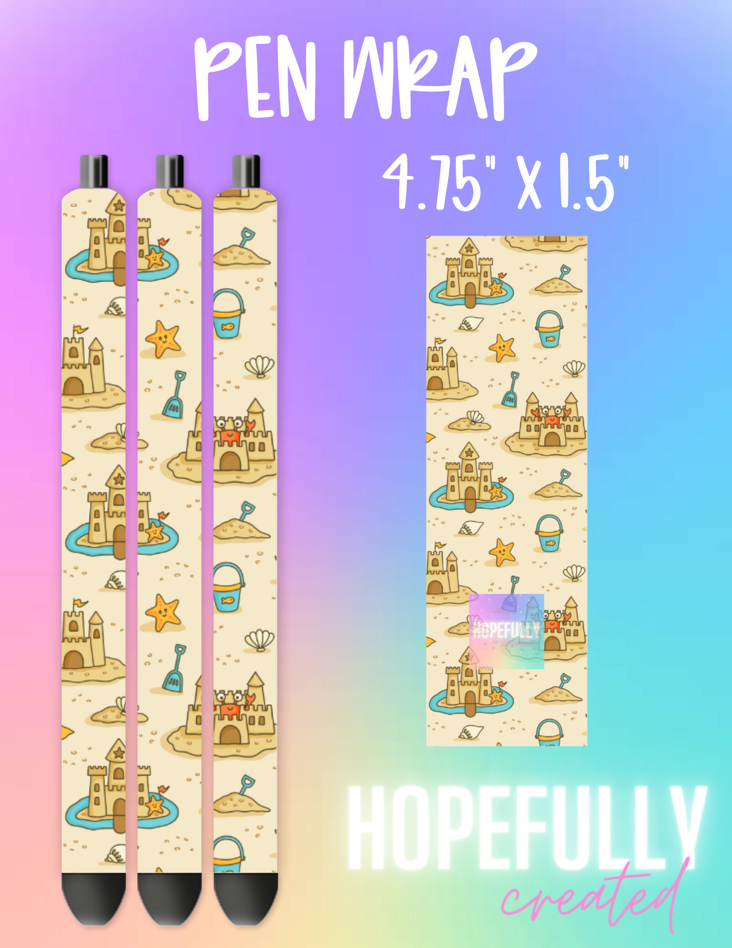 Sandcastle Pen Wrap-373