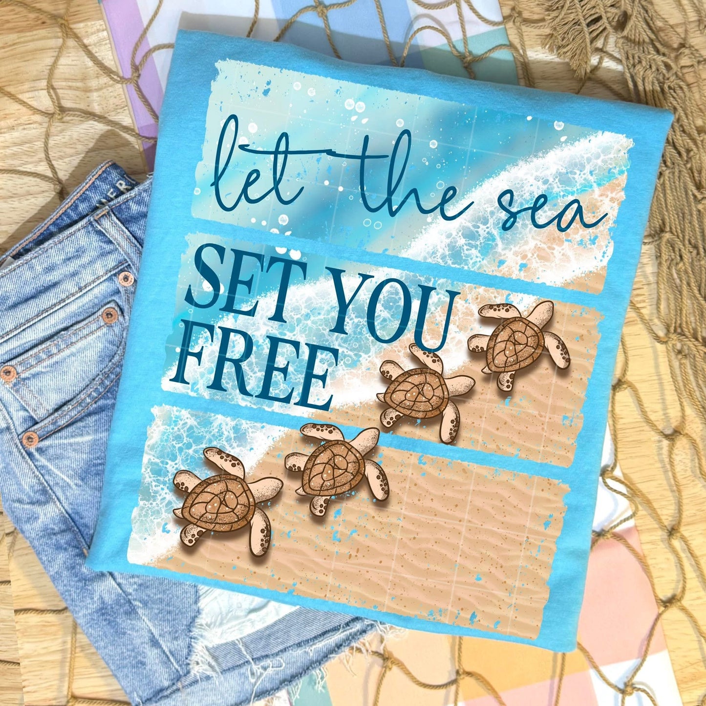 LET THE SEA SET YOU FREE TEE