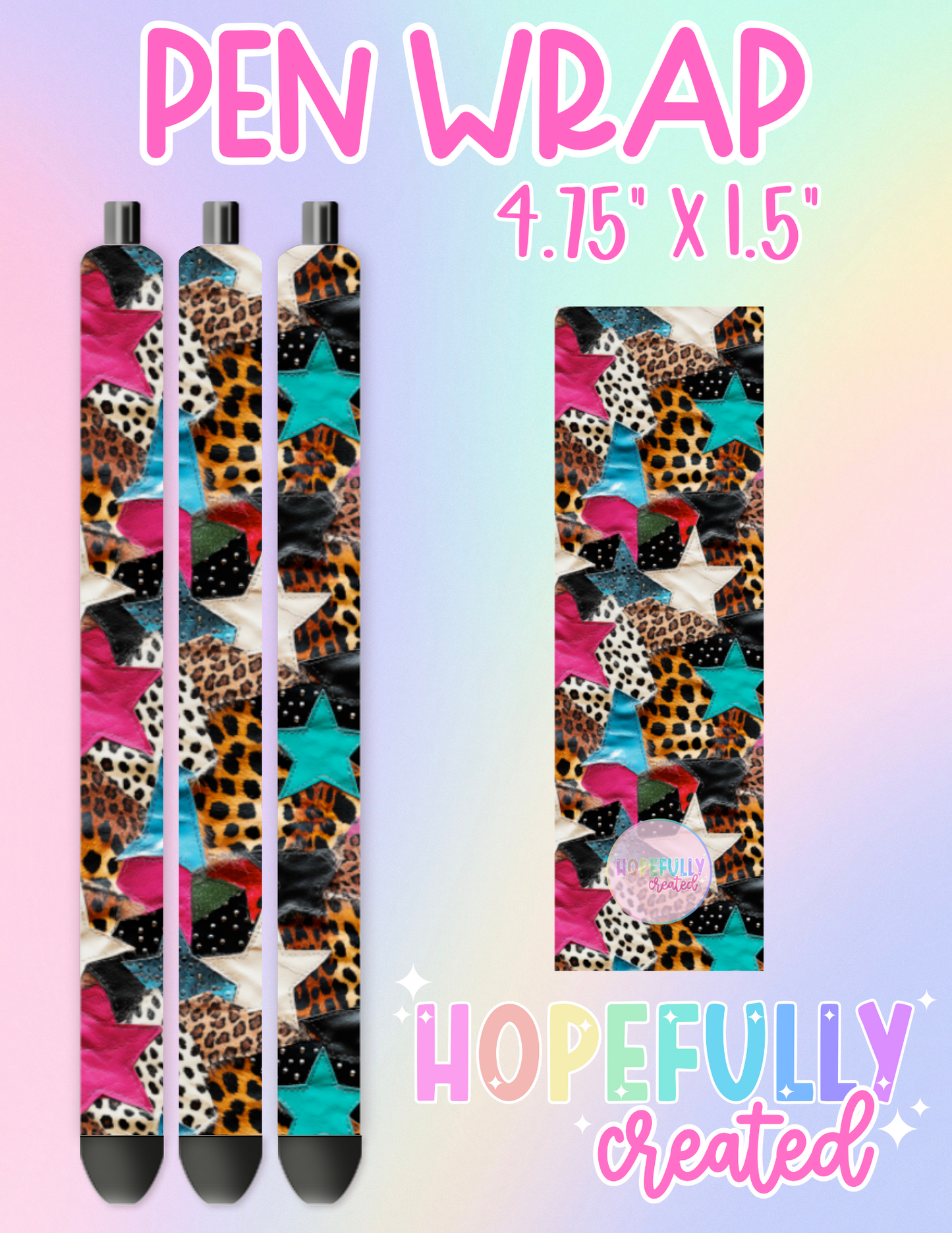 Animal Print Pen Wrap-2407