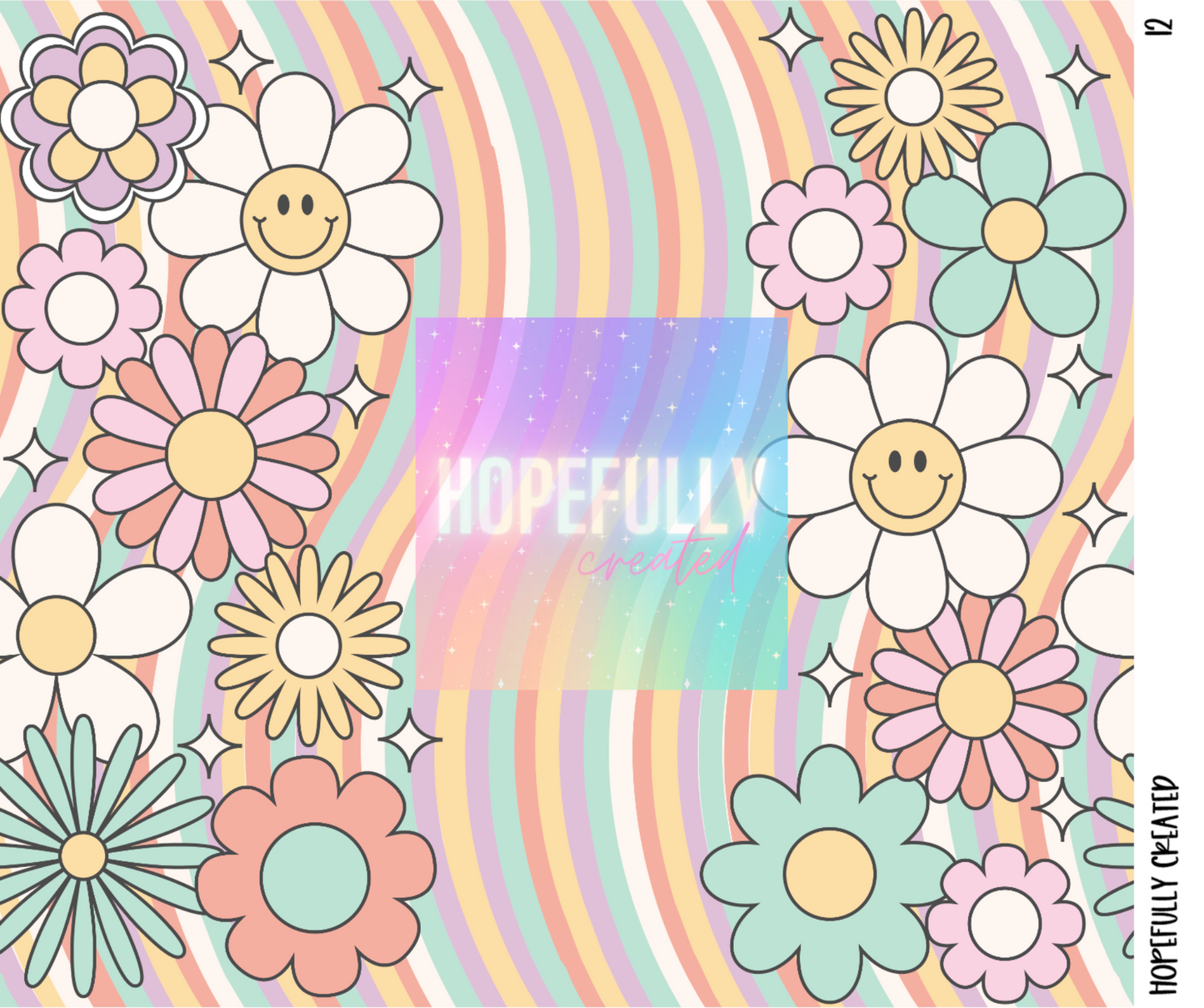 Flowers Tumbler Wrap - 12