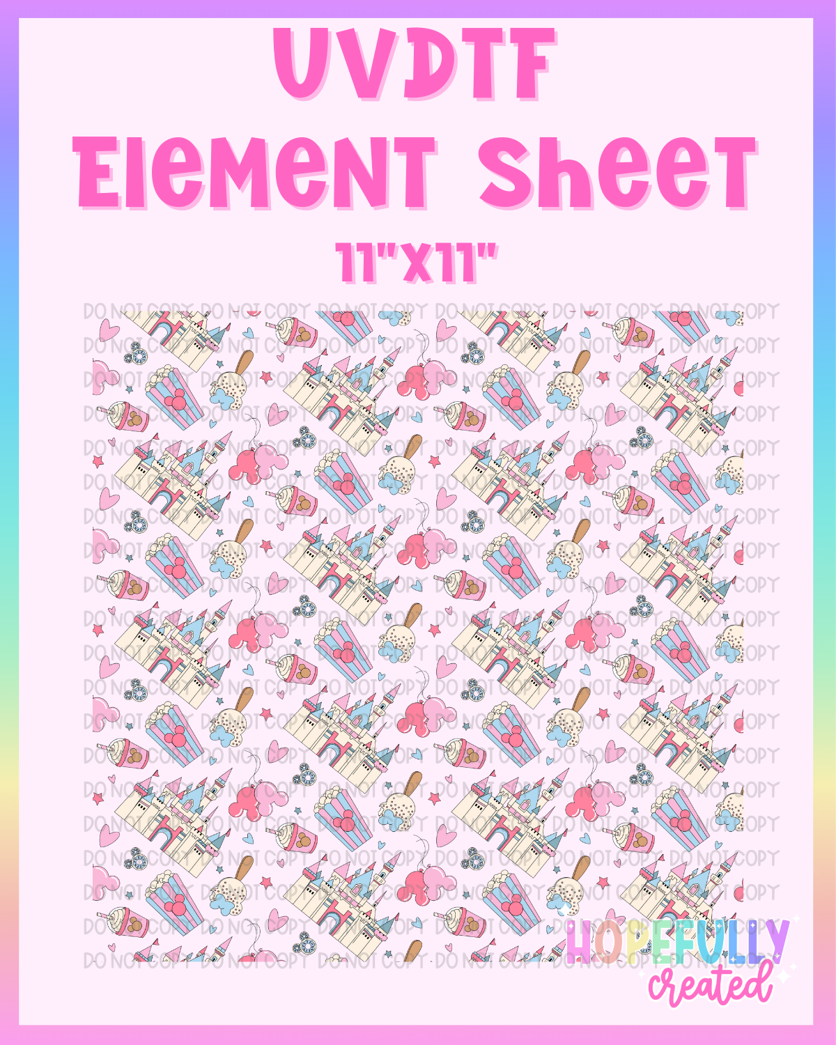 Magic Castle UVDTF Element Sheet