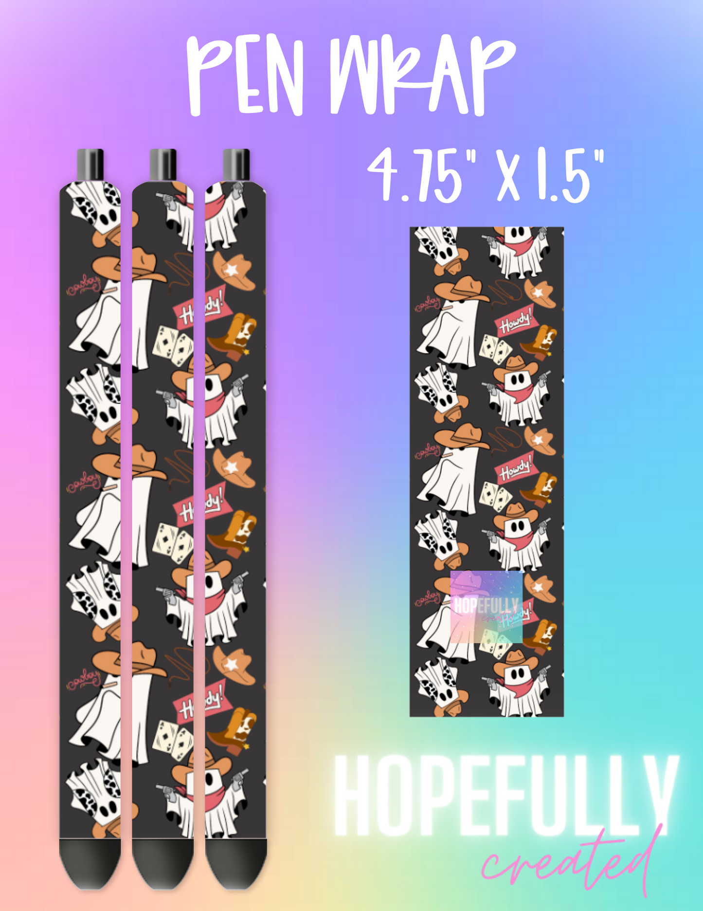 Cowboy Ghosts Pen Wrap-394