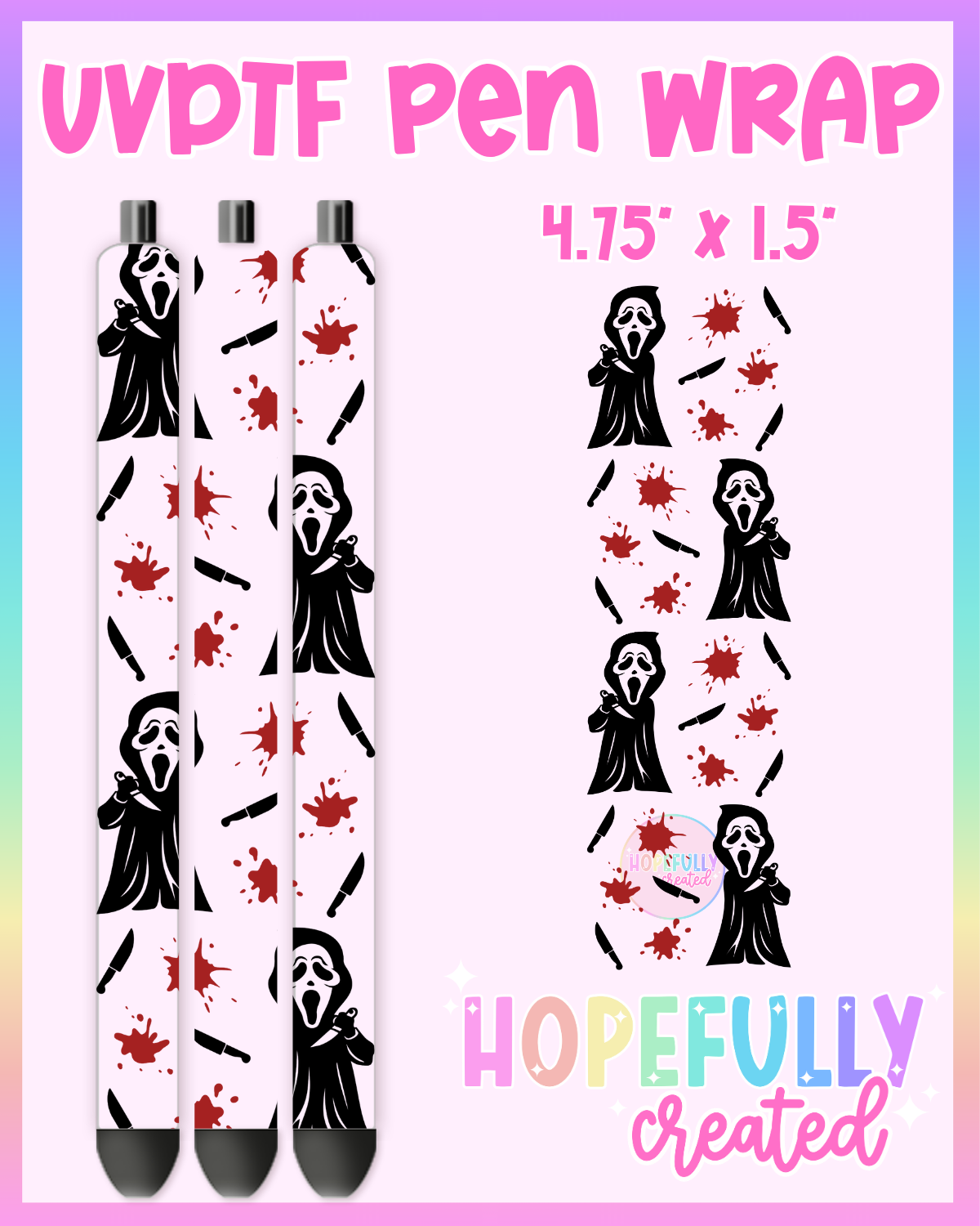 Scream UVDTF Pen Wrap