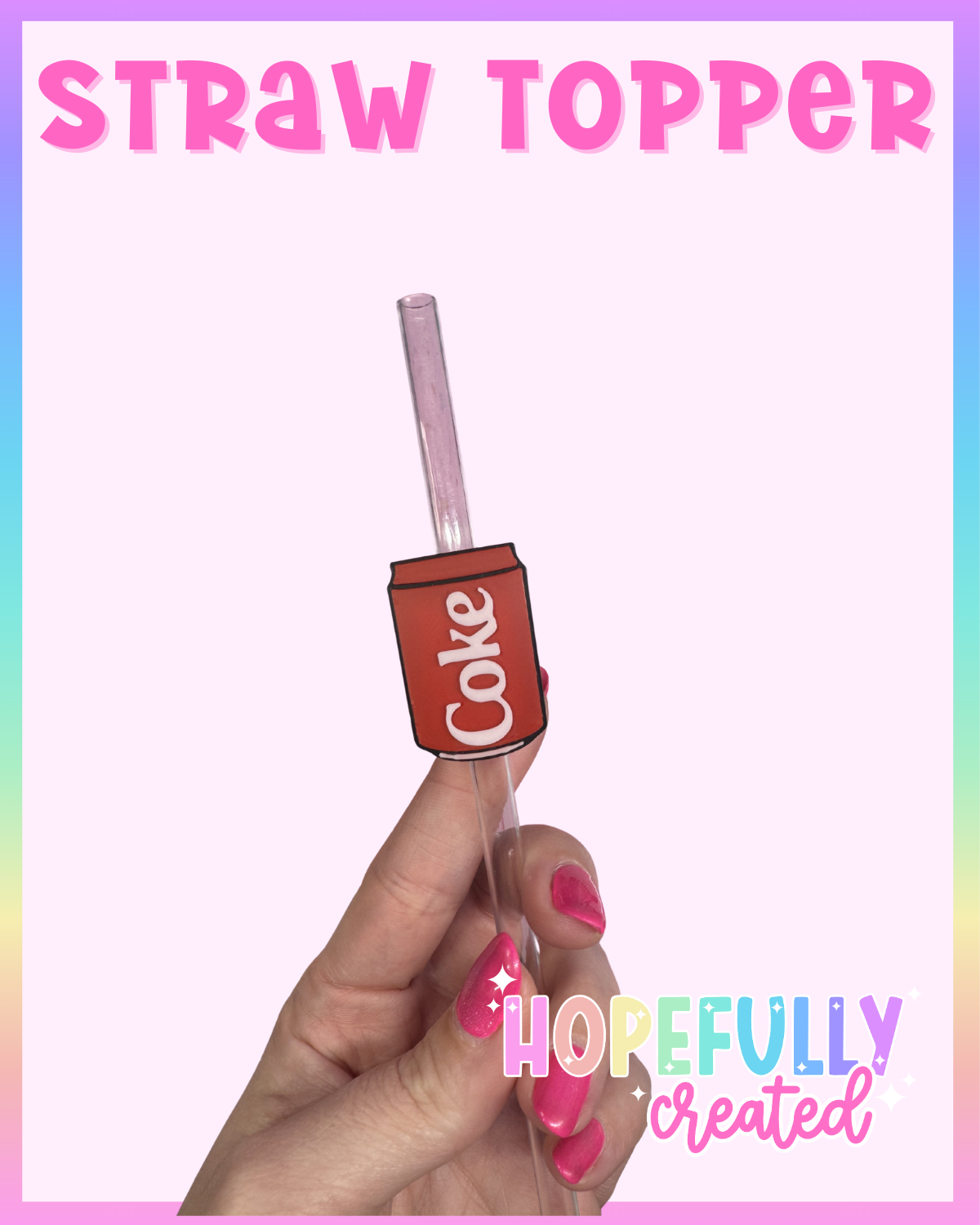 Cola Straw Topper