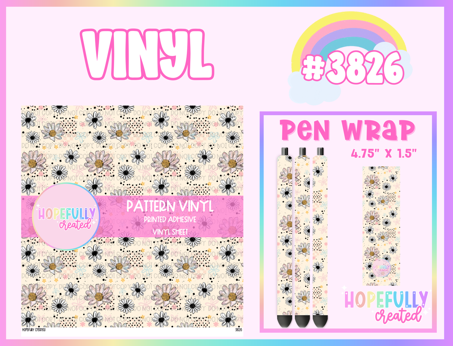 Floral Vinyl Collection - 3826
