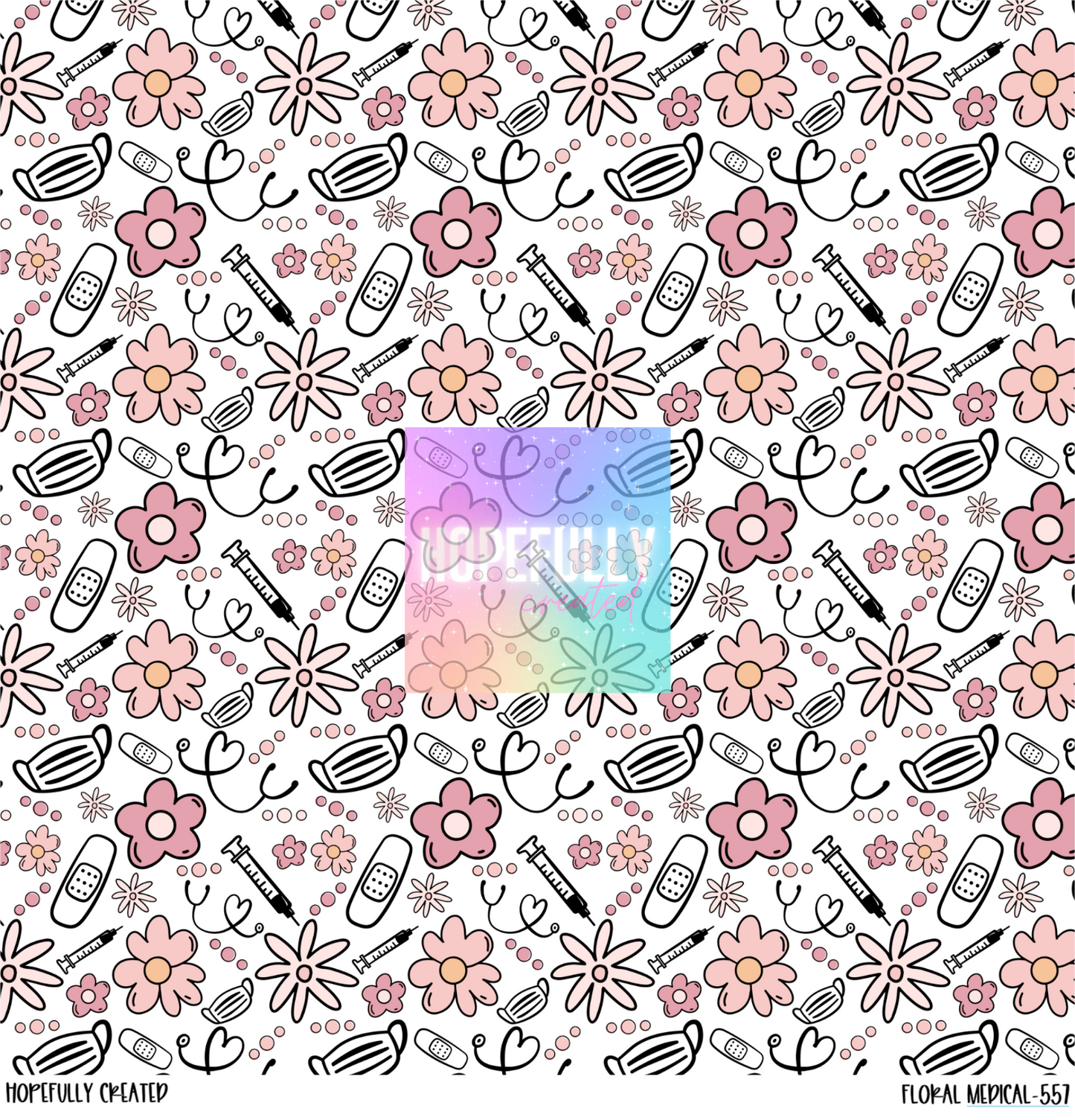 Floral Medical 12x12 - 557