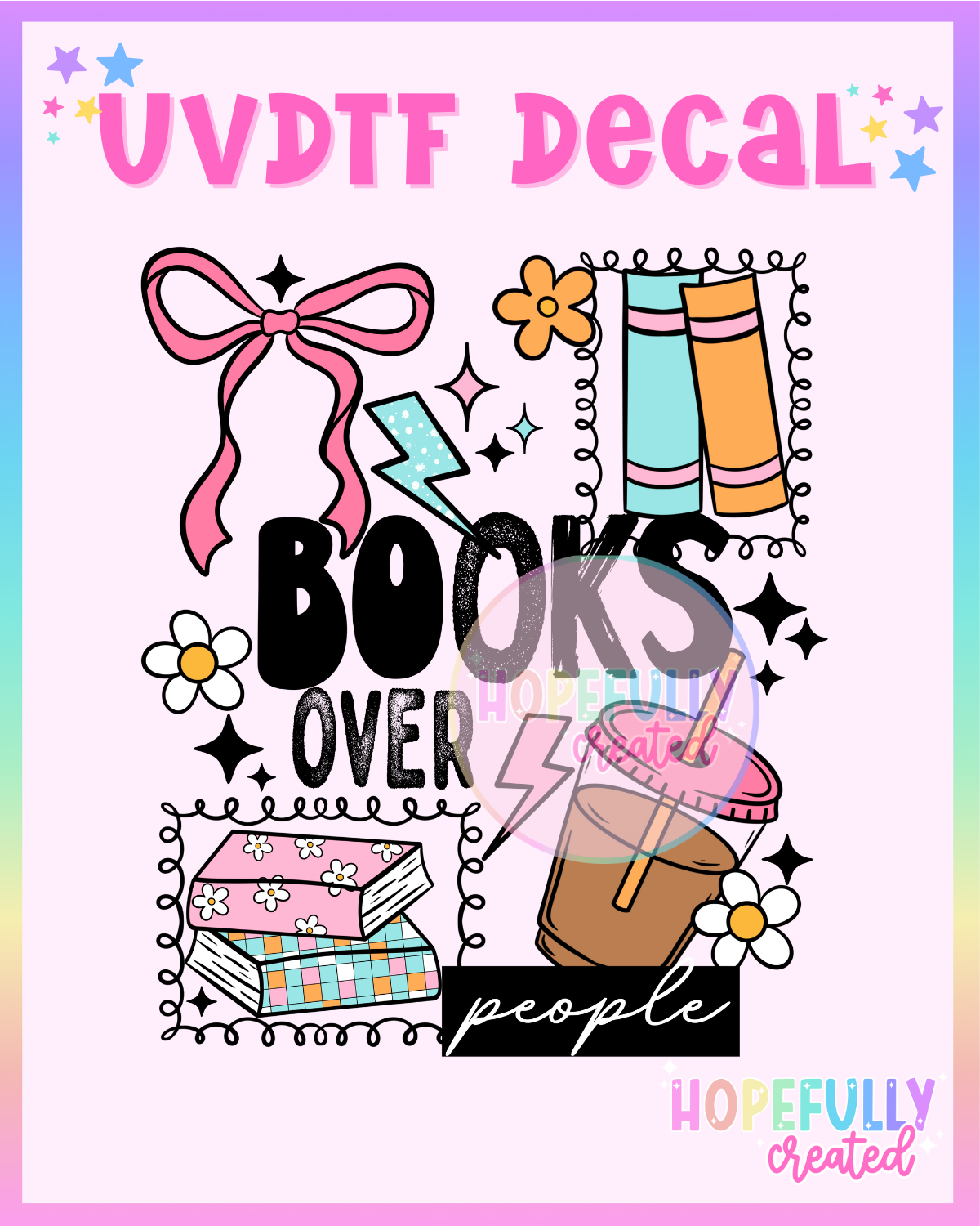 Books UVDTF Decal
