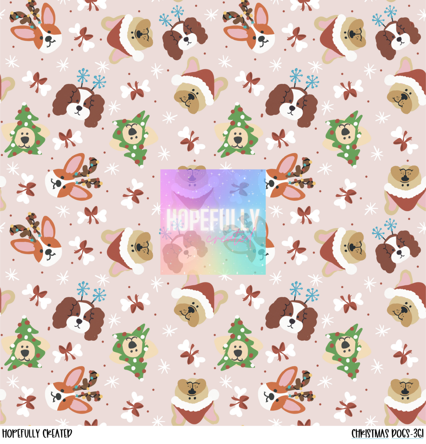 Christmas Dogs 12x12 - 361