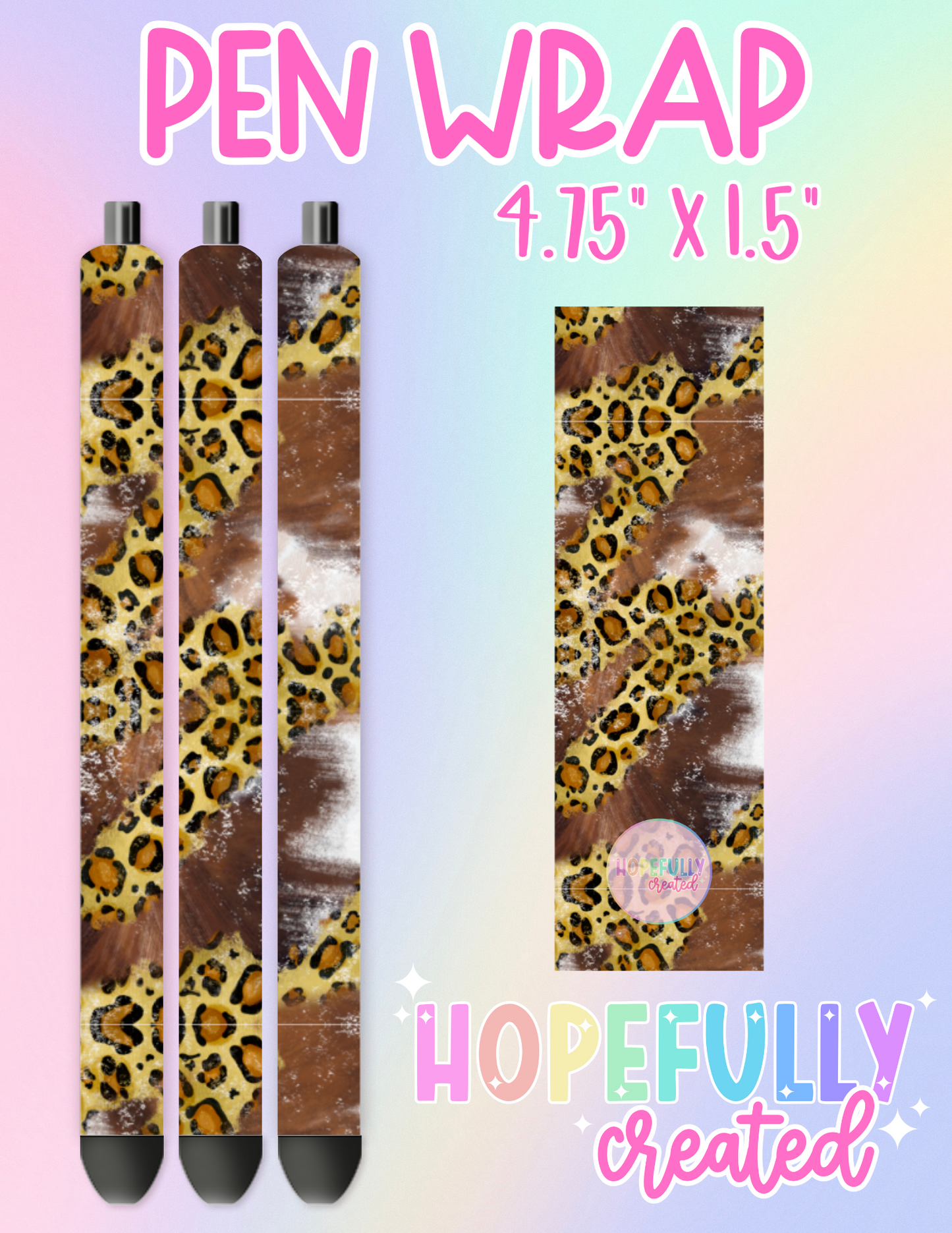 Animal Print Pen Wrap-2412