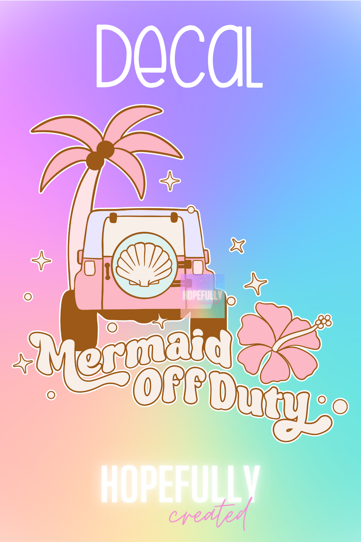 Mermaid Off Duty Decal-14