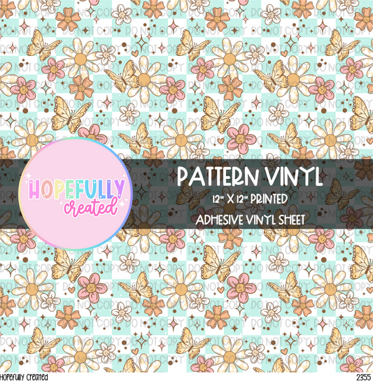 Floral Butterfly Vinyl Collection- 2355