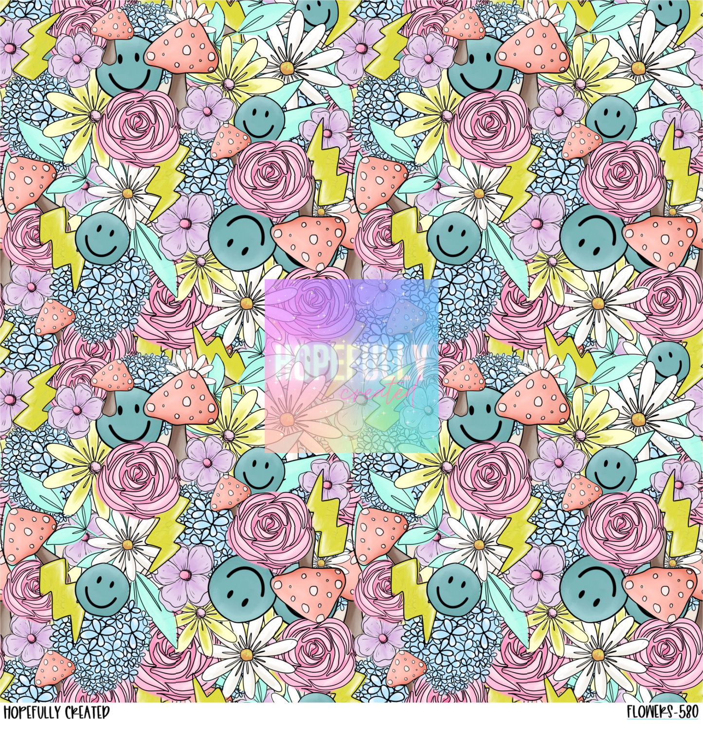 Flowers 12x12 - 580
