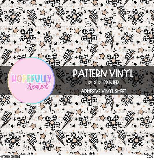 Checker Floral Vinyl Collection - 2366