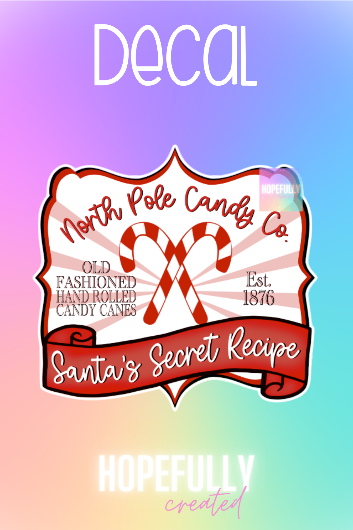 North Pole Candy Co. Decal-16