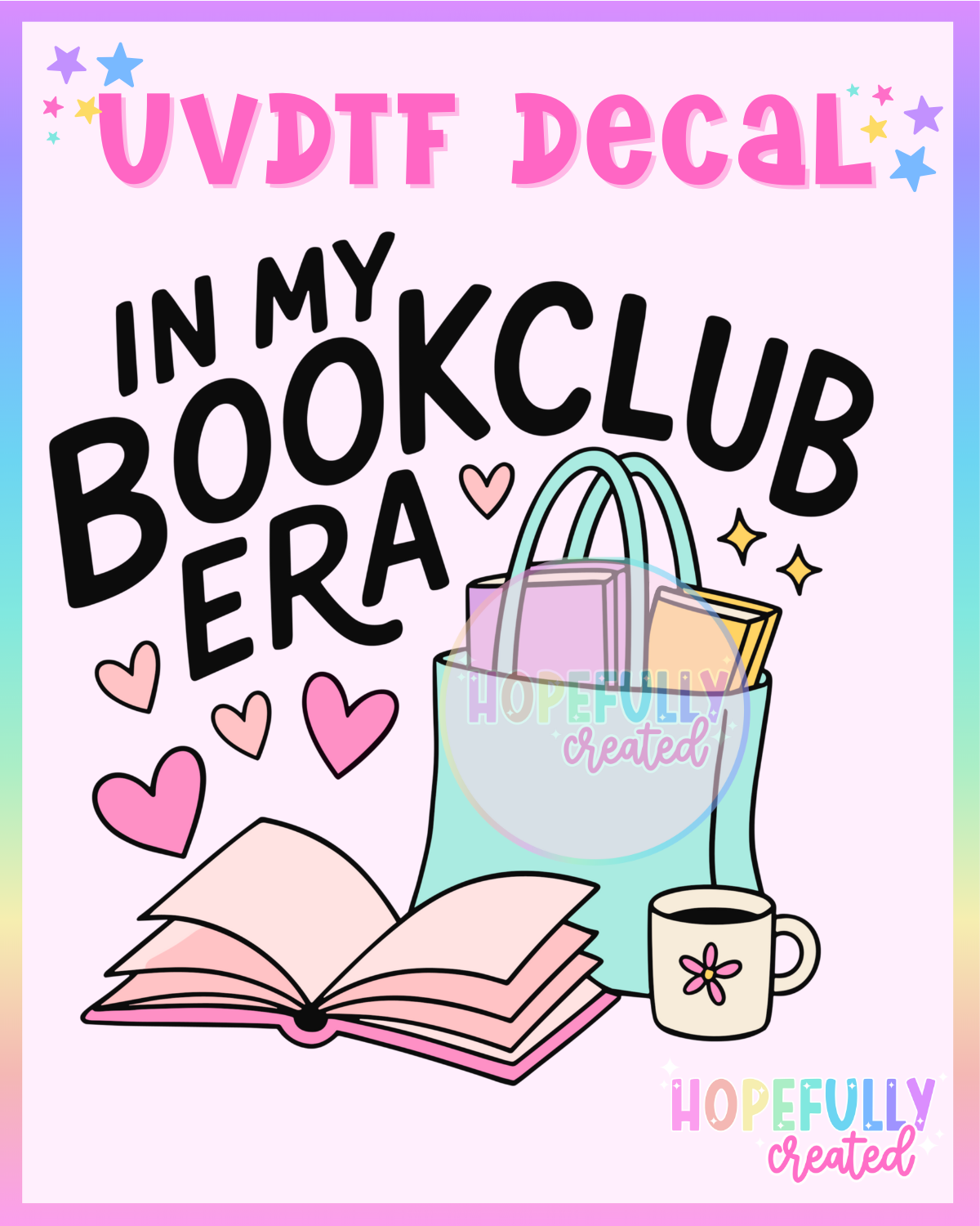 In my Book Club Era UVDTF Decal
