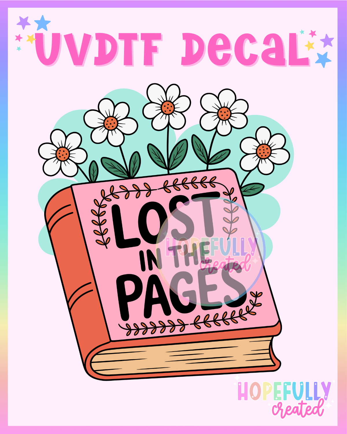 Lost in the Pages UVDTF Decal