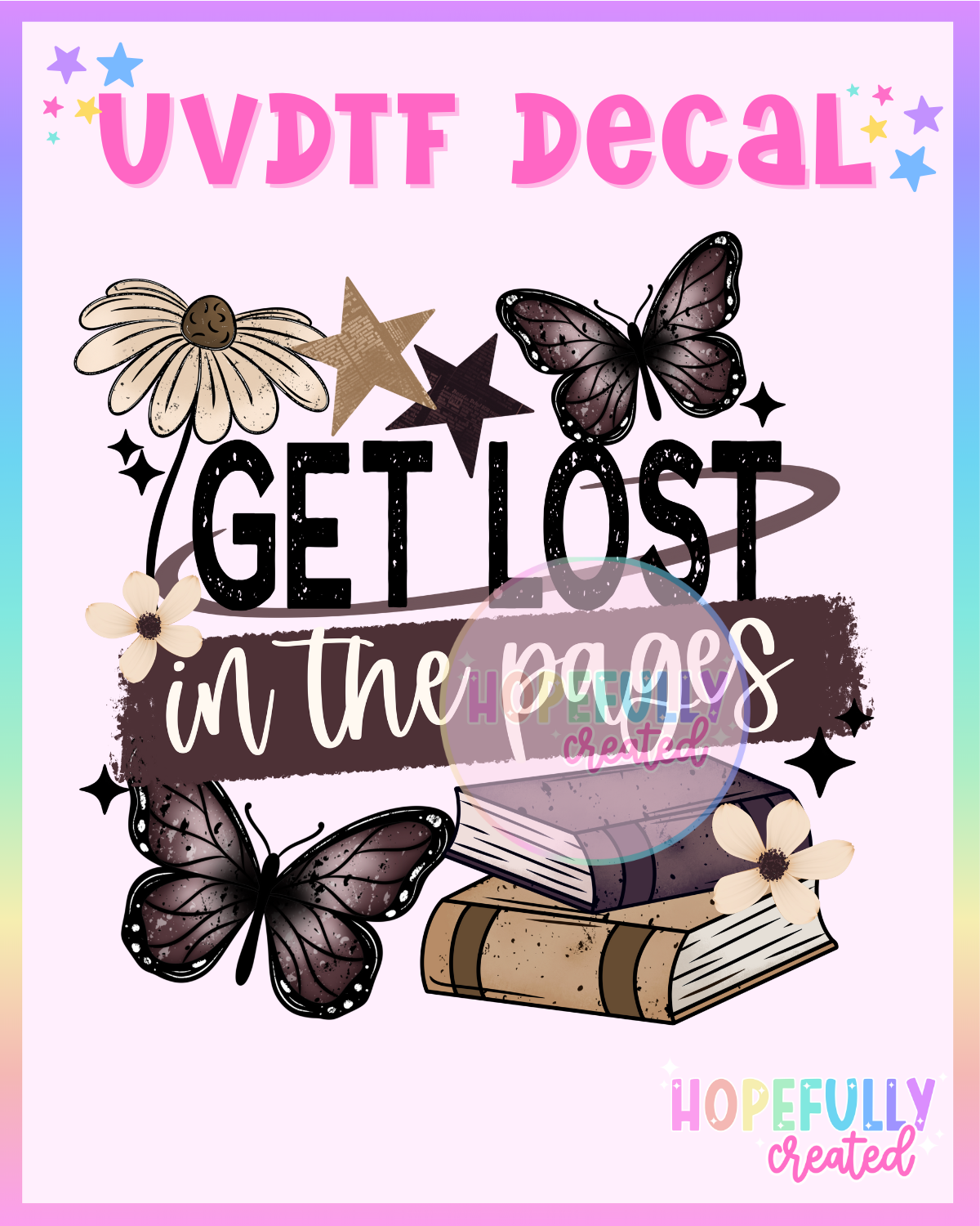 Get Lost UVDTF Decal