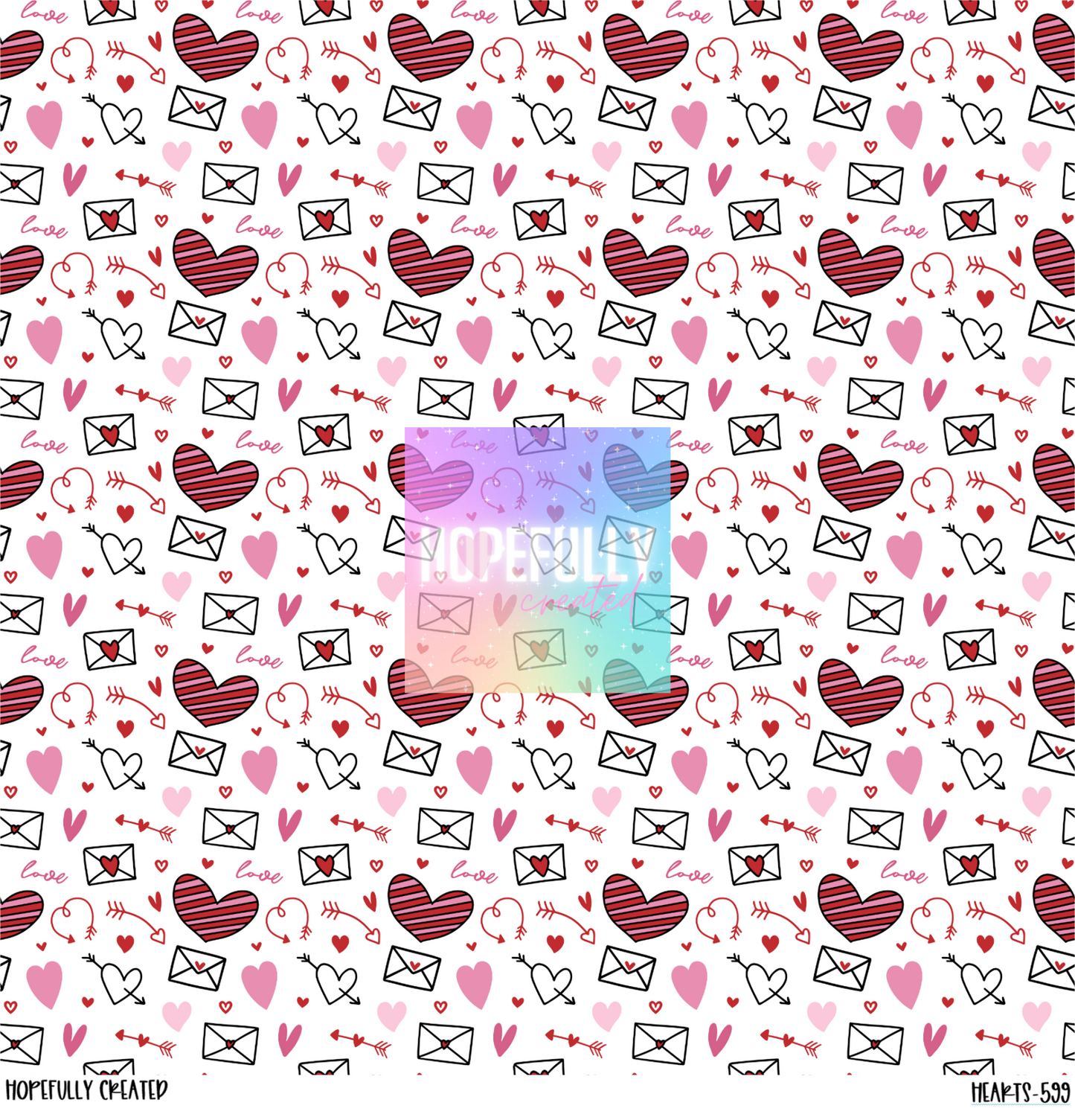Hearts 12x12 - 599