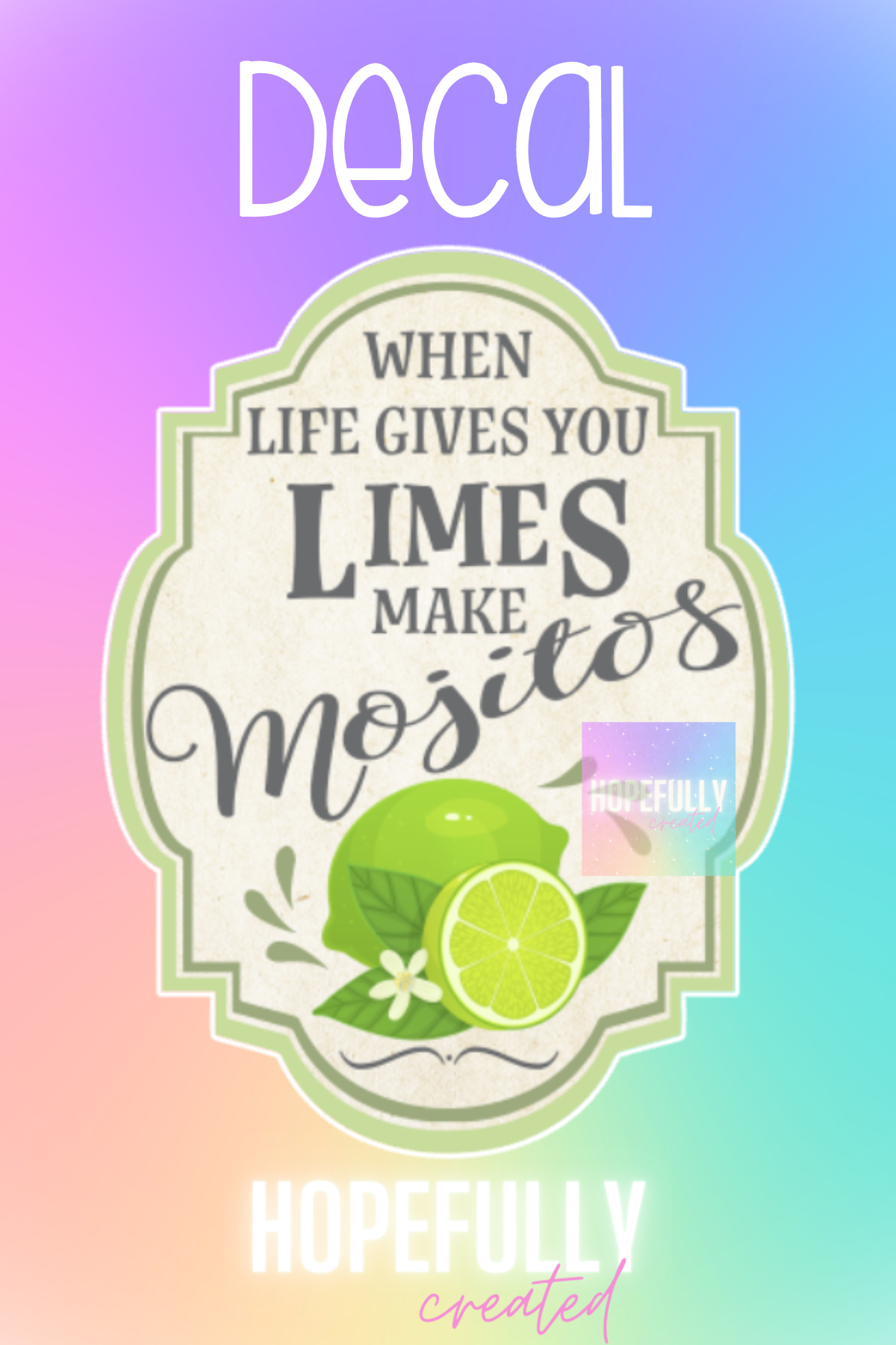 Lime Mojitos Decal-203