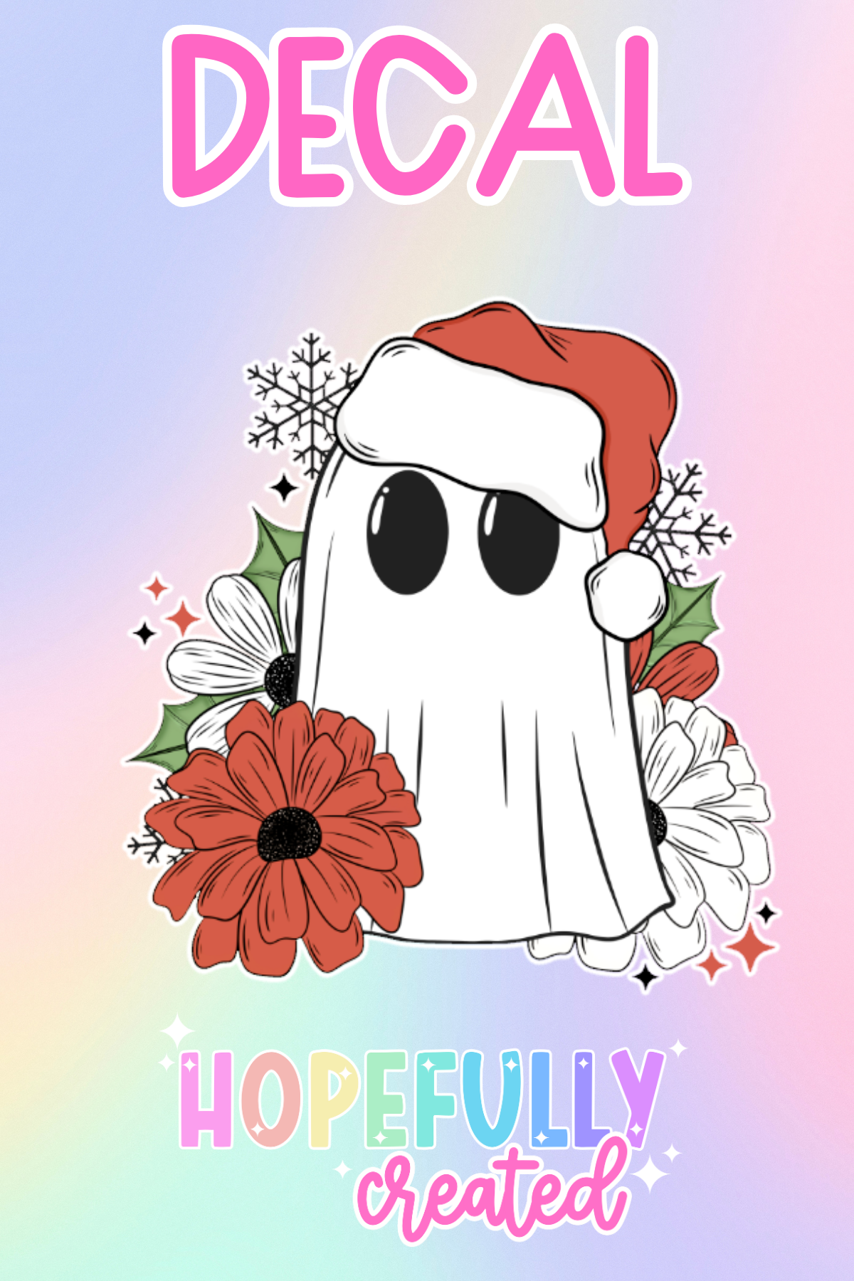 Christmas Ghost Decal-531