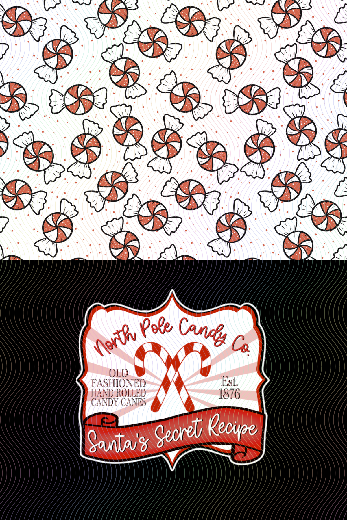 Candy Cane Vinyl Set