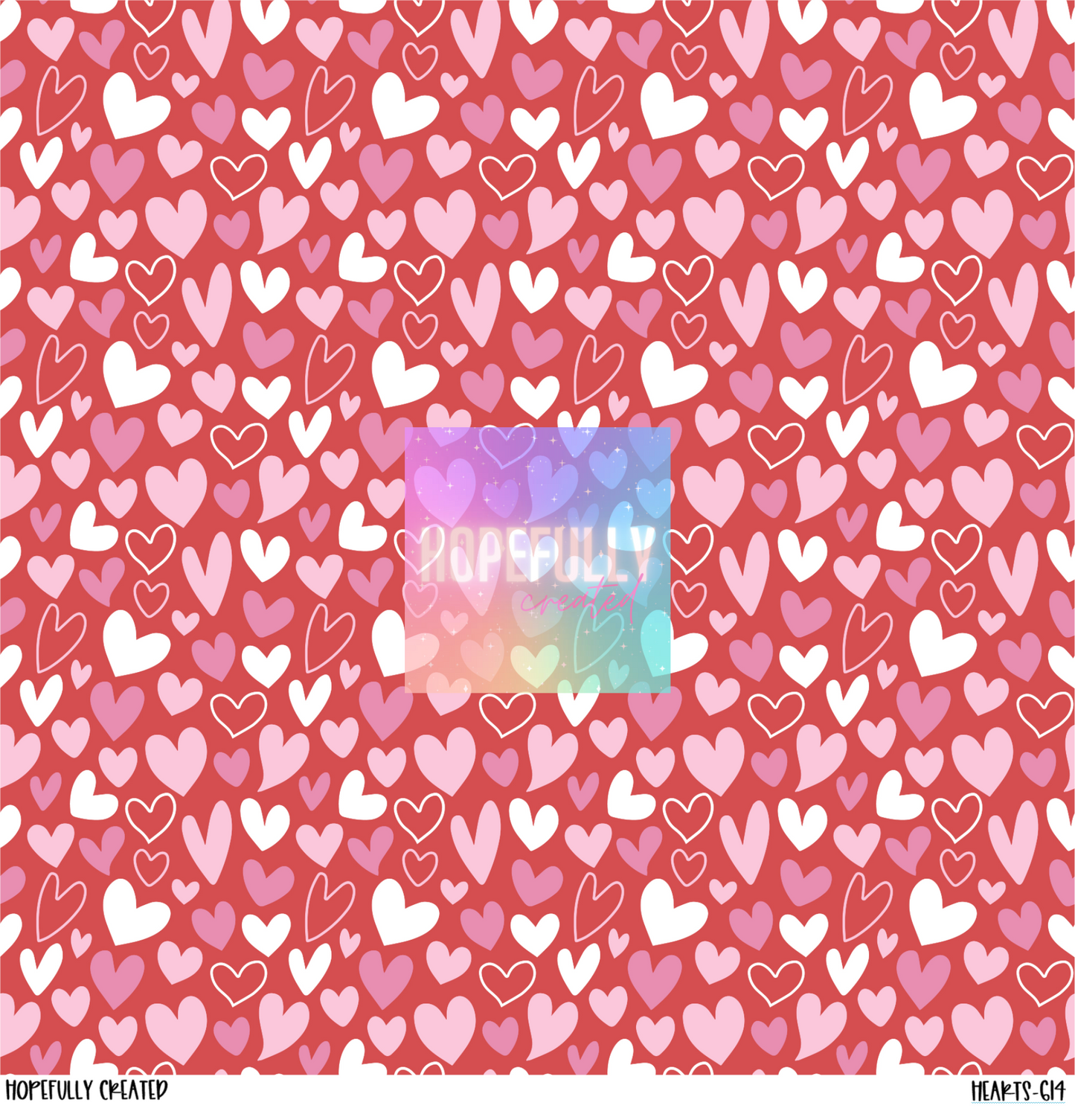 Hearts 12x12 - 614