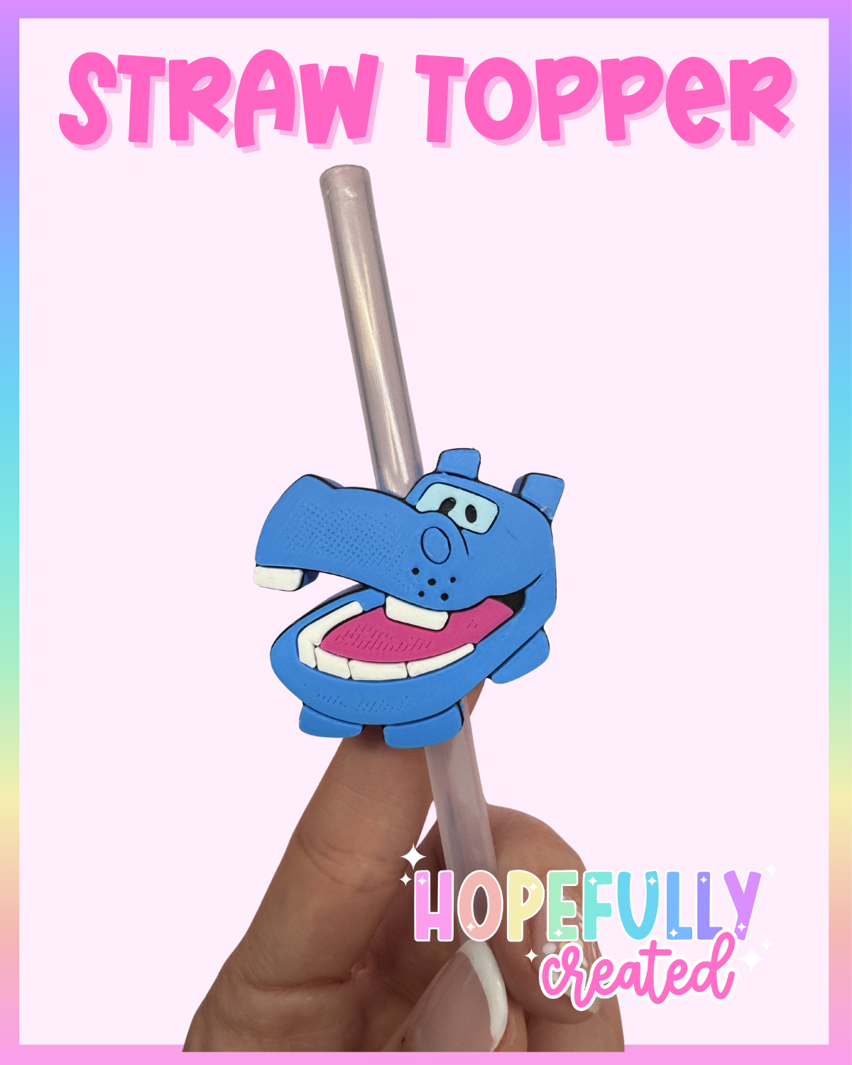 Hippo Straw Topper