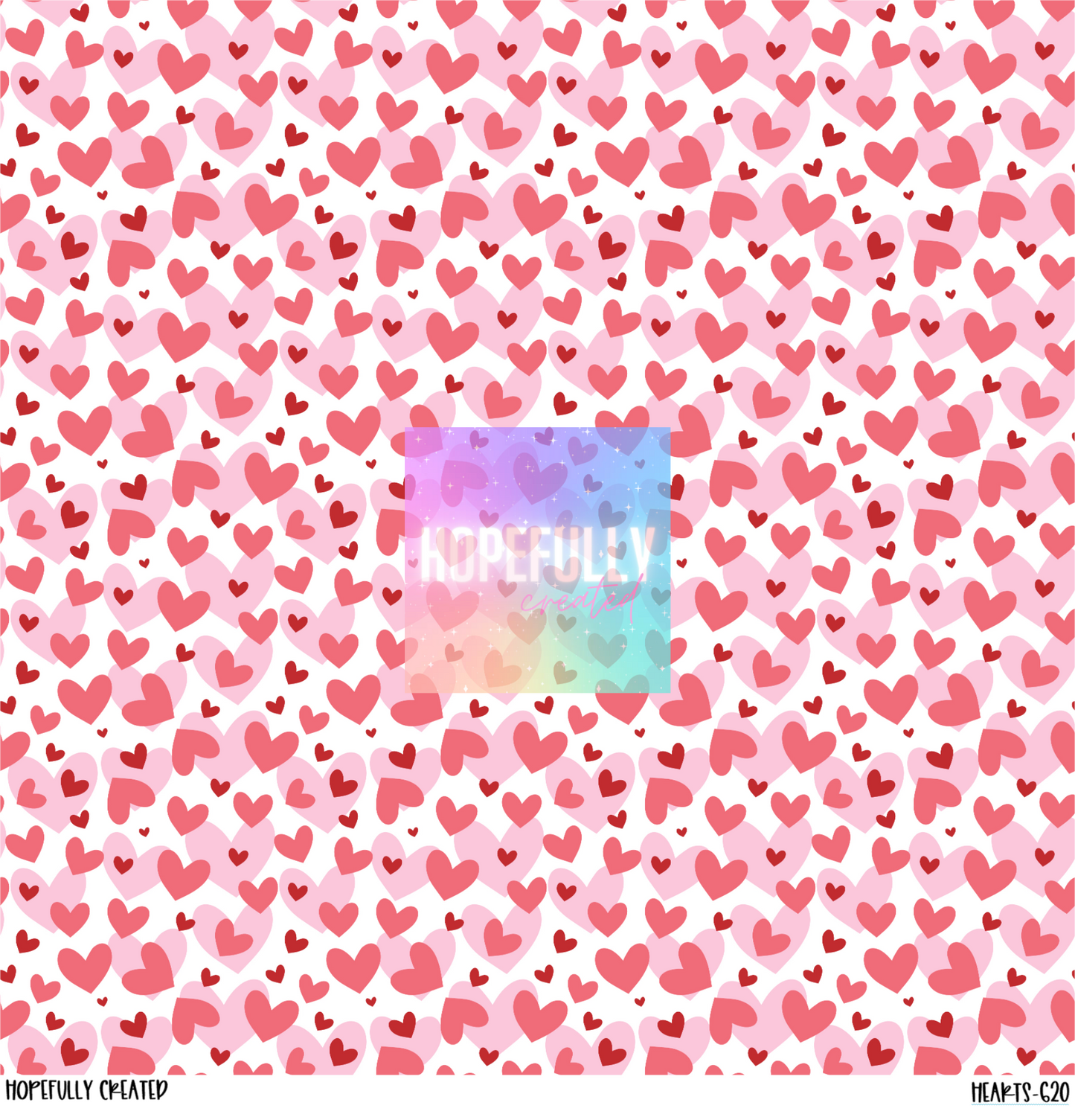 Hearts 12x12 - 620
