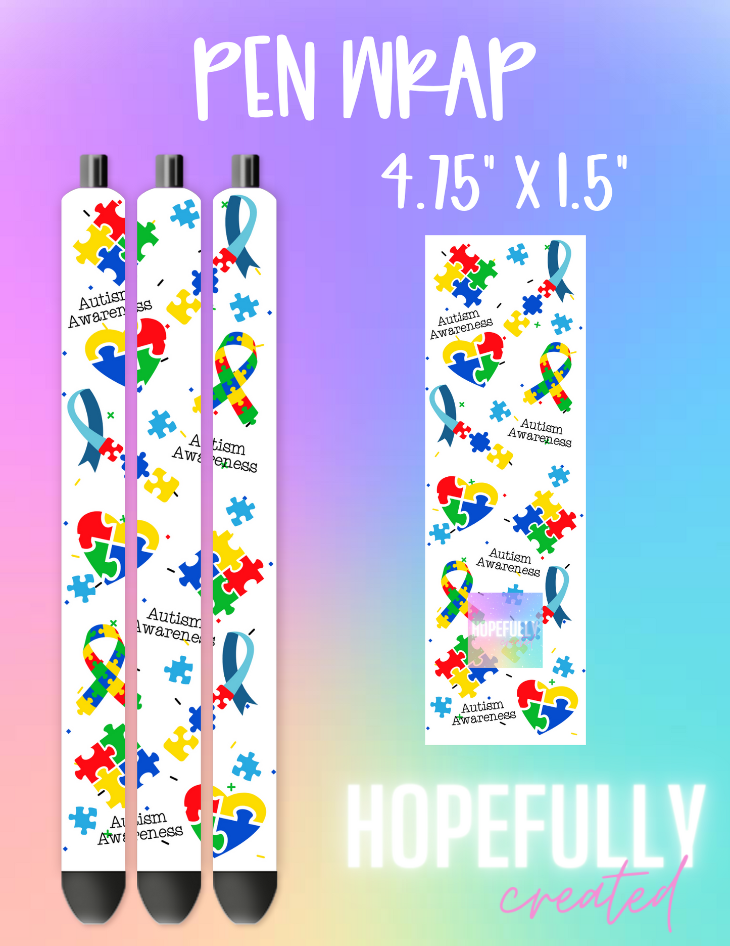 Autism Awareness Pen Wrap-489