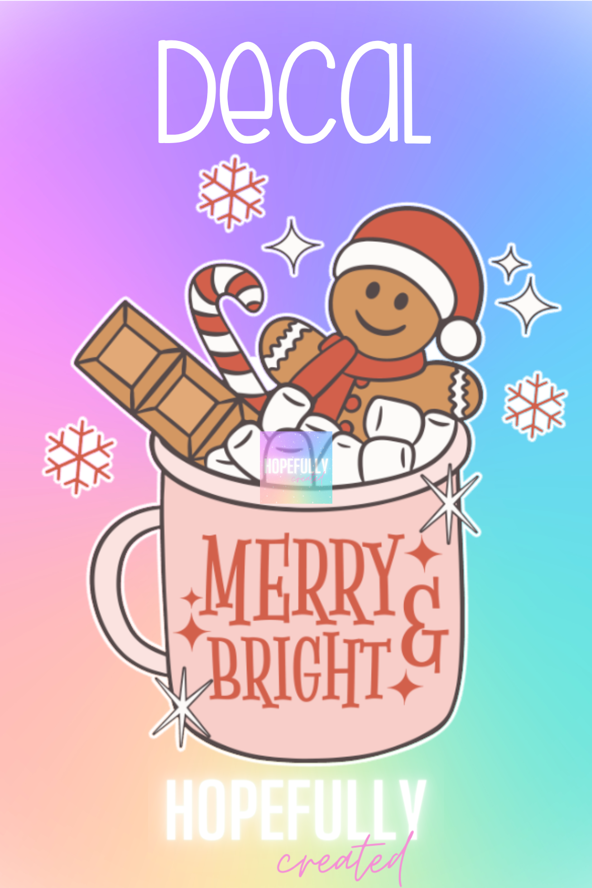 Merry and Bright Decal-21
