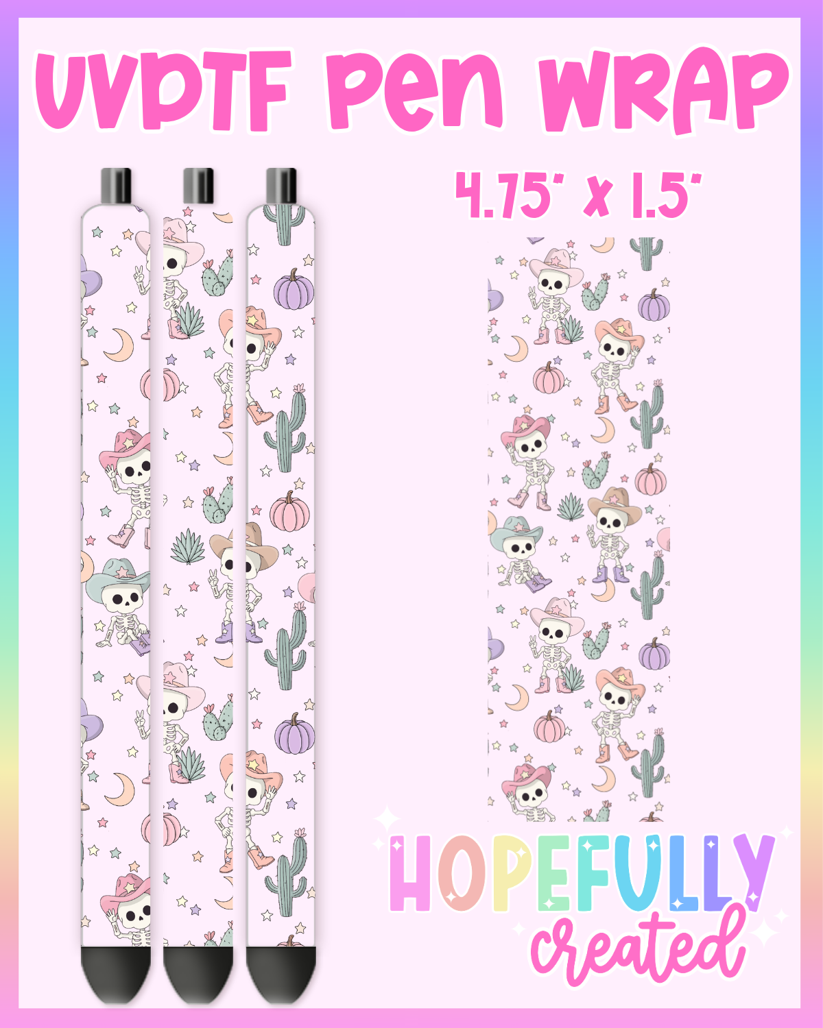 Skellie Western UVDTF Pen Wrap