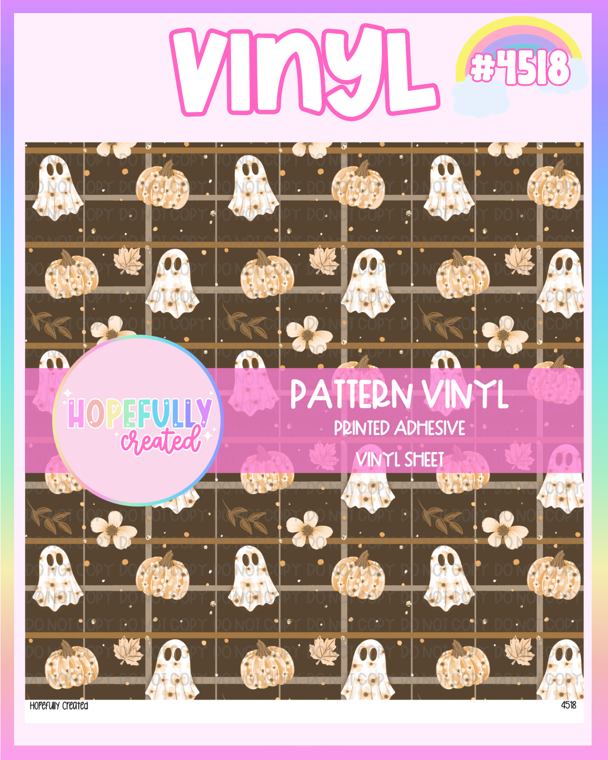 Pumpkin Ghost Vinyl Collection - 4518