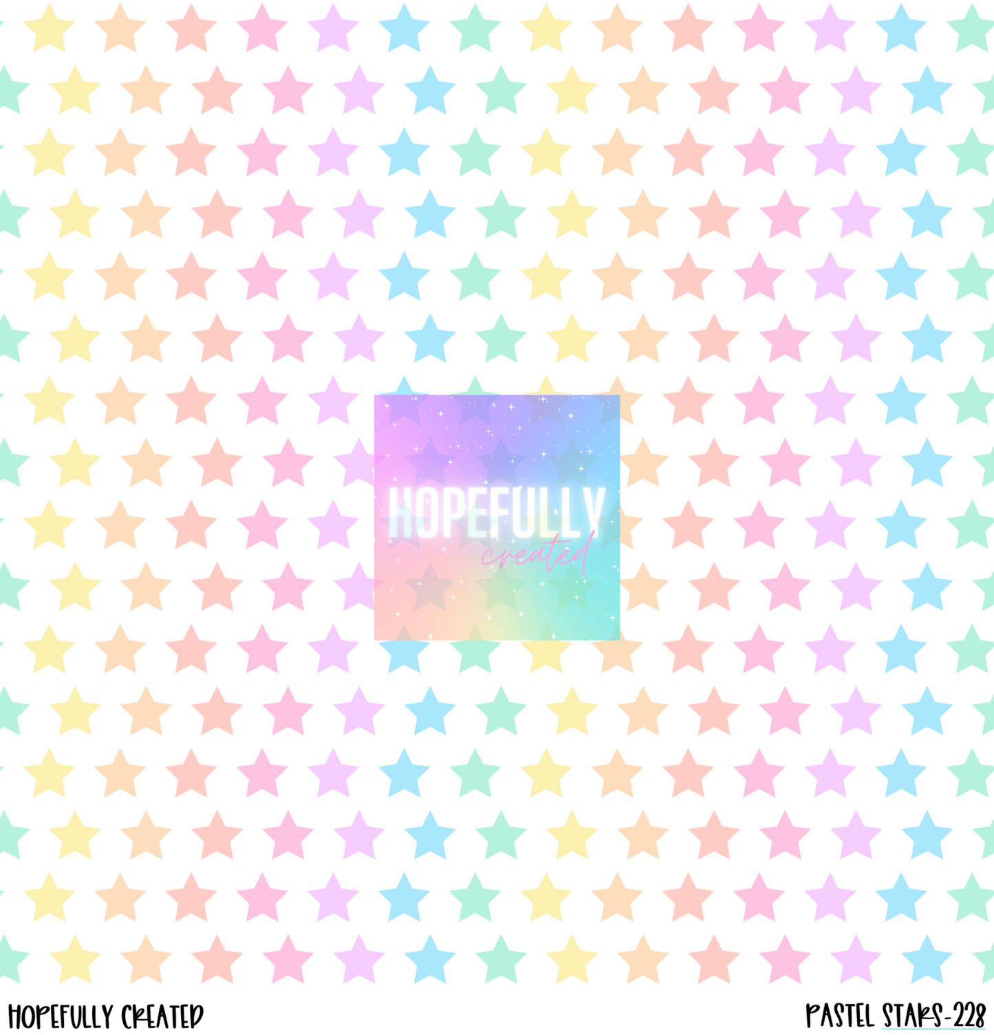 Pastel Stars 12x12 - 228