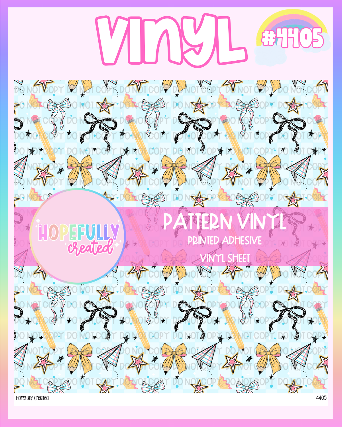School Bows Vinyl Collection - 4405