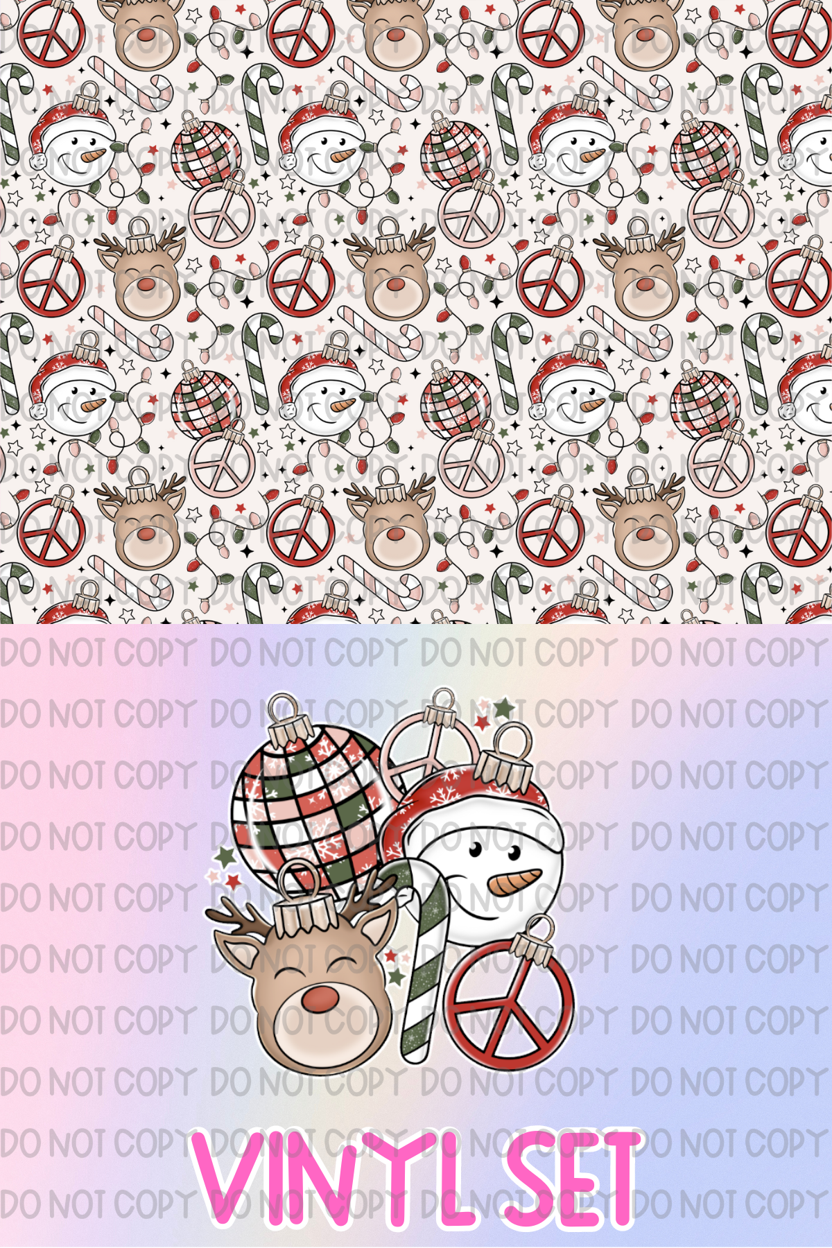 Christmas Ornaments Vinyl Set