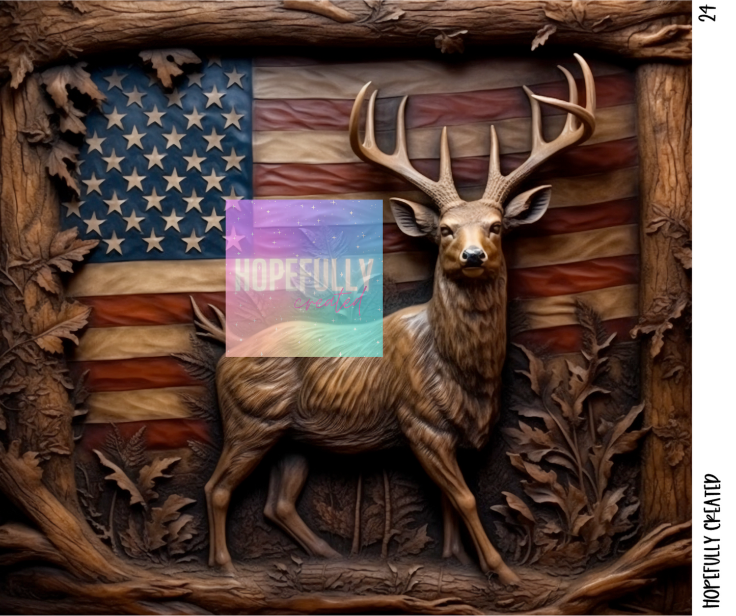 Deer Tumbler Wrap - 24