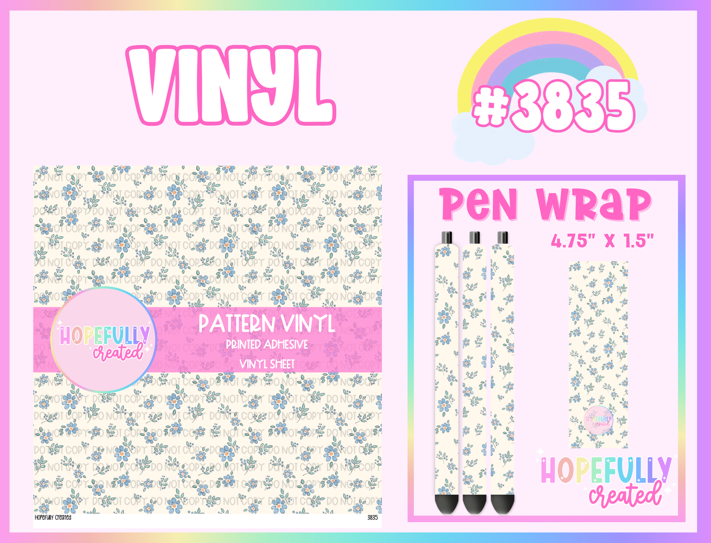 Floral Vinyl Collection - 3835