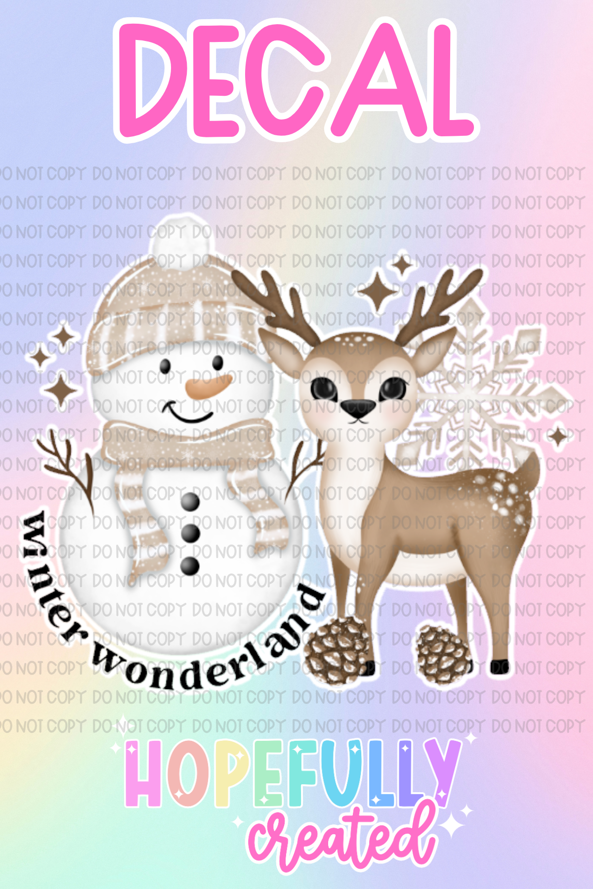 Winter Wonderland Decal-598