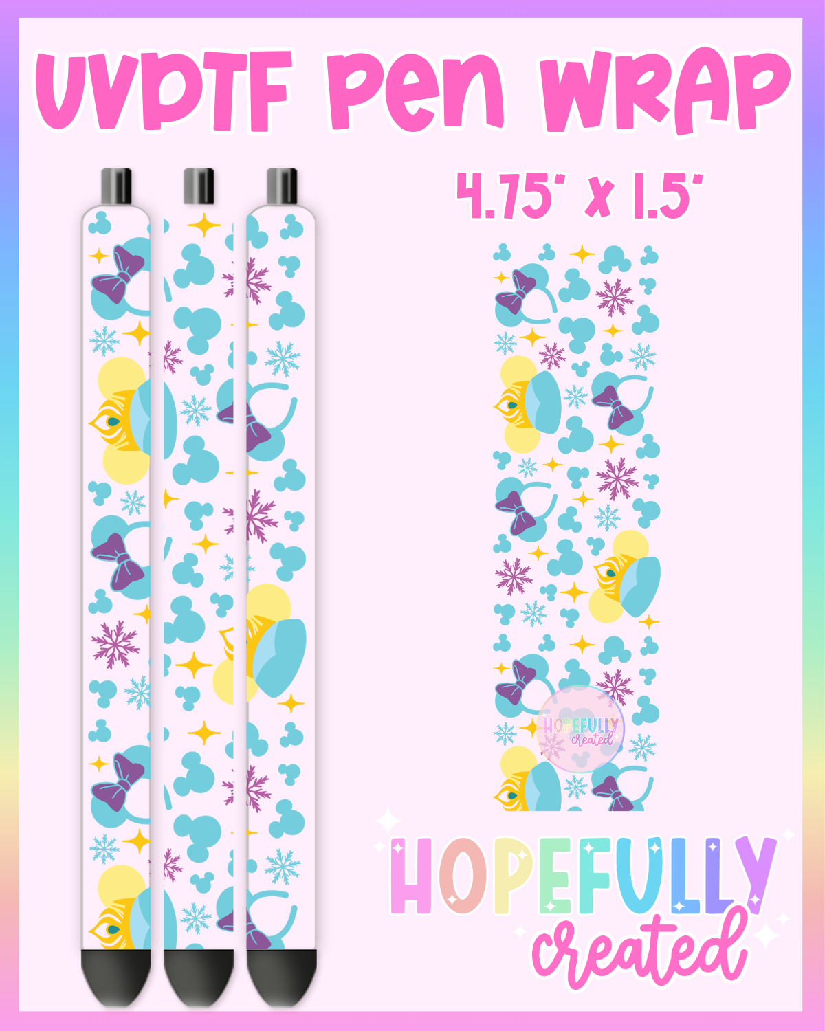 Elsa UVDTF Pen Wrap