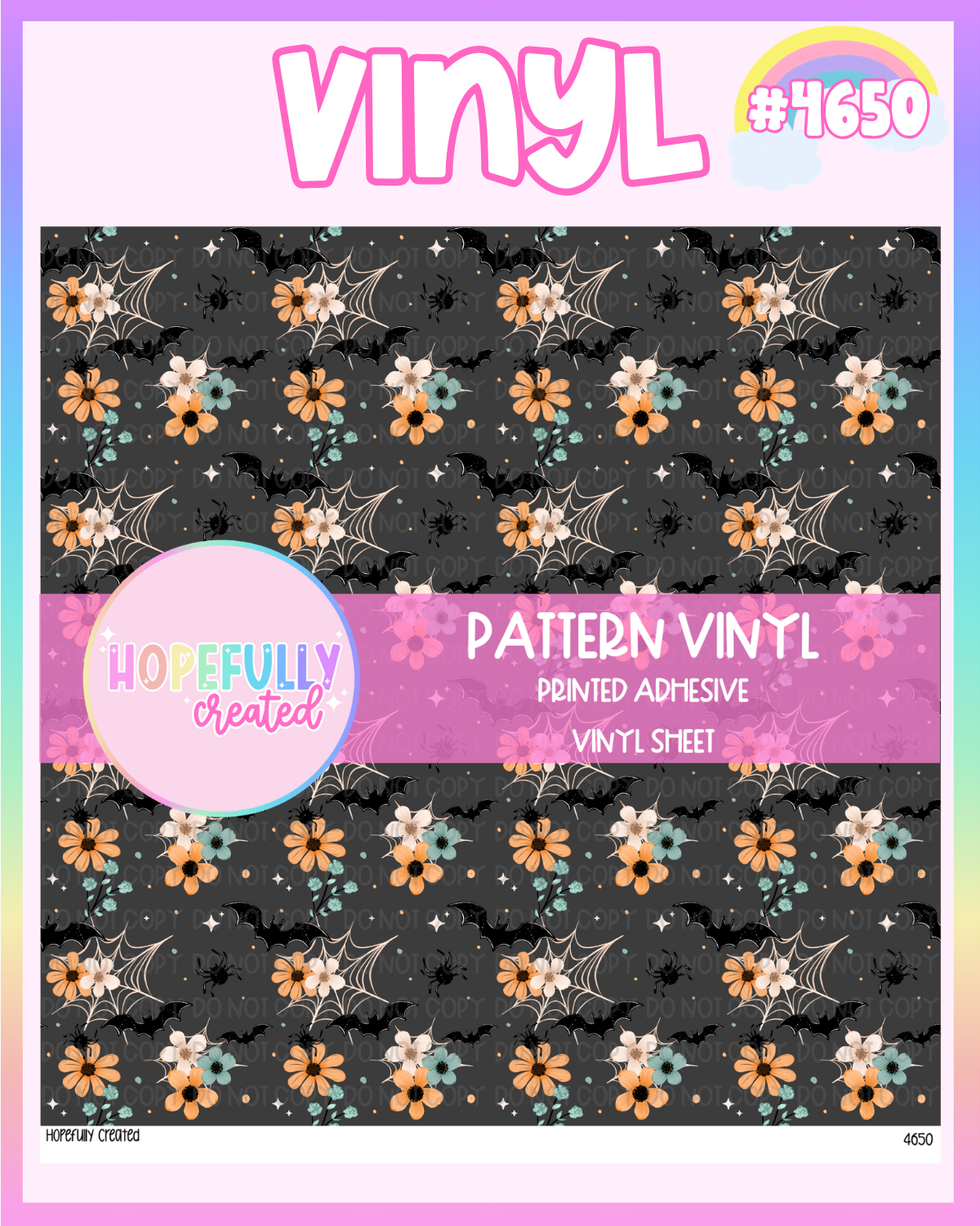 Floral Bats Vinyl Collection - 4650