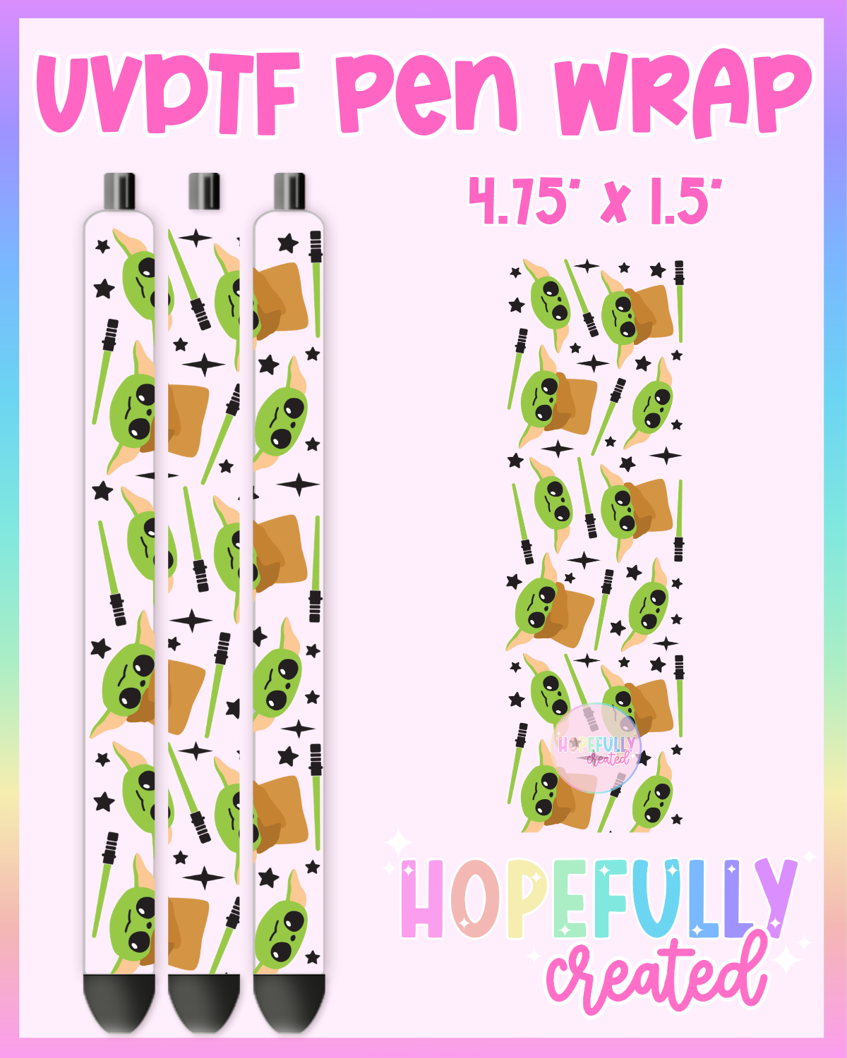 Yoda UVDTF Pen Wrap