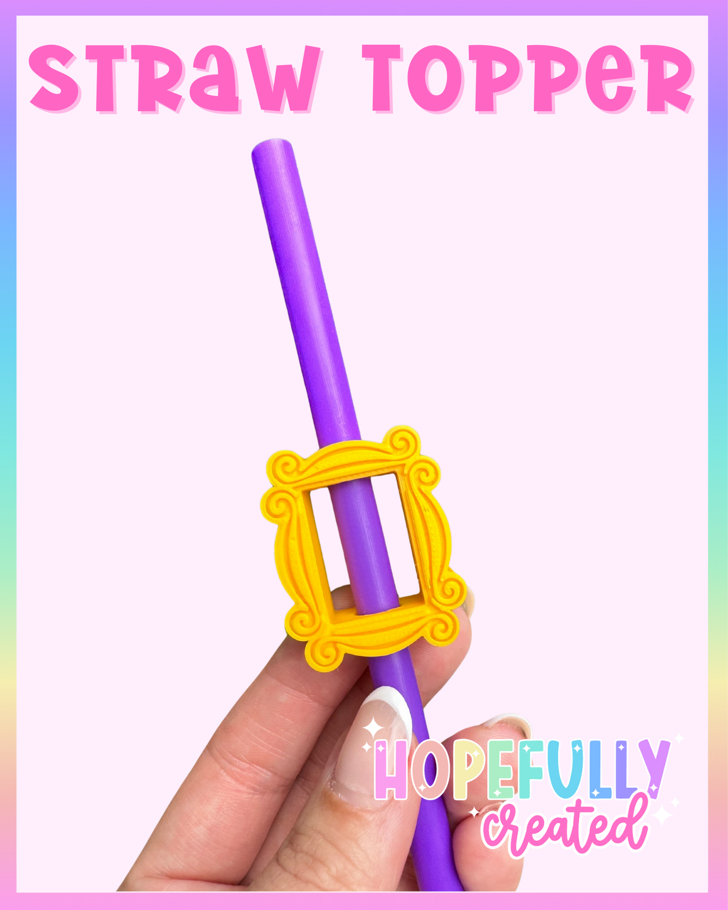 Frame Straw Topper