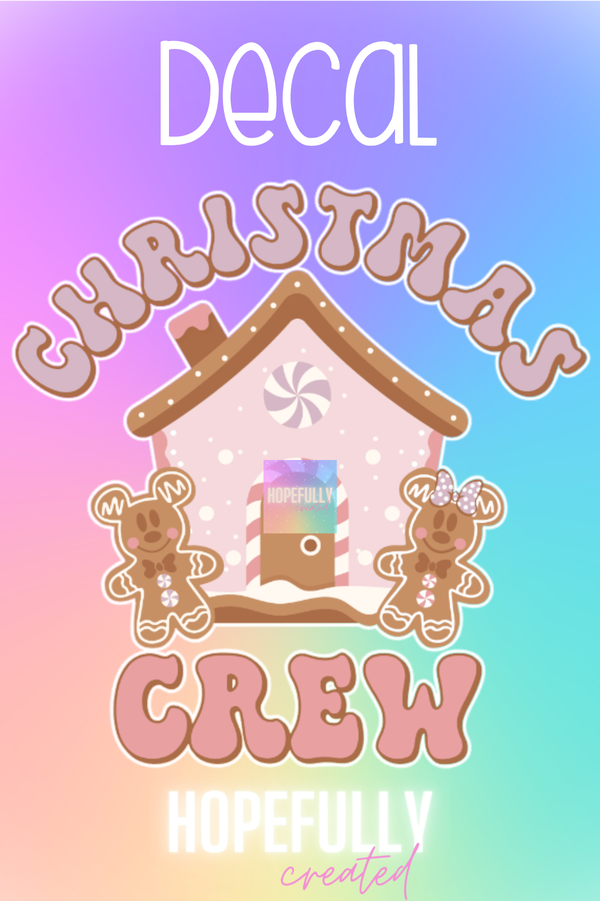 Christmas Crew Mouse Decal-25