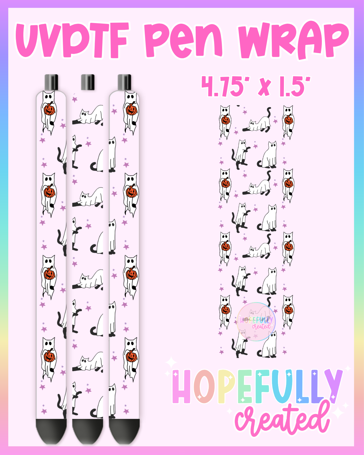 Spooky Cats UVDTF Pen Wrap
